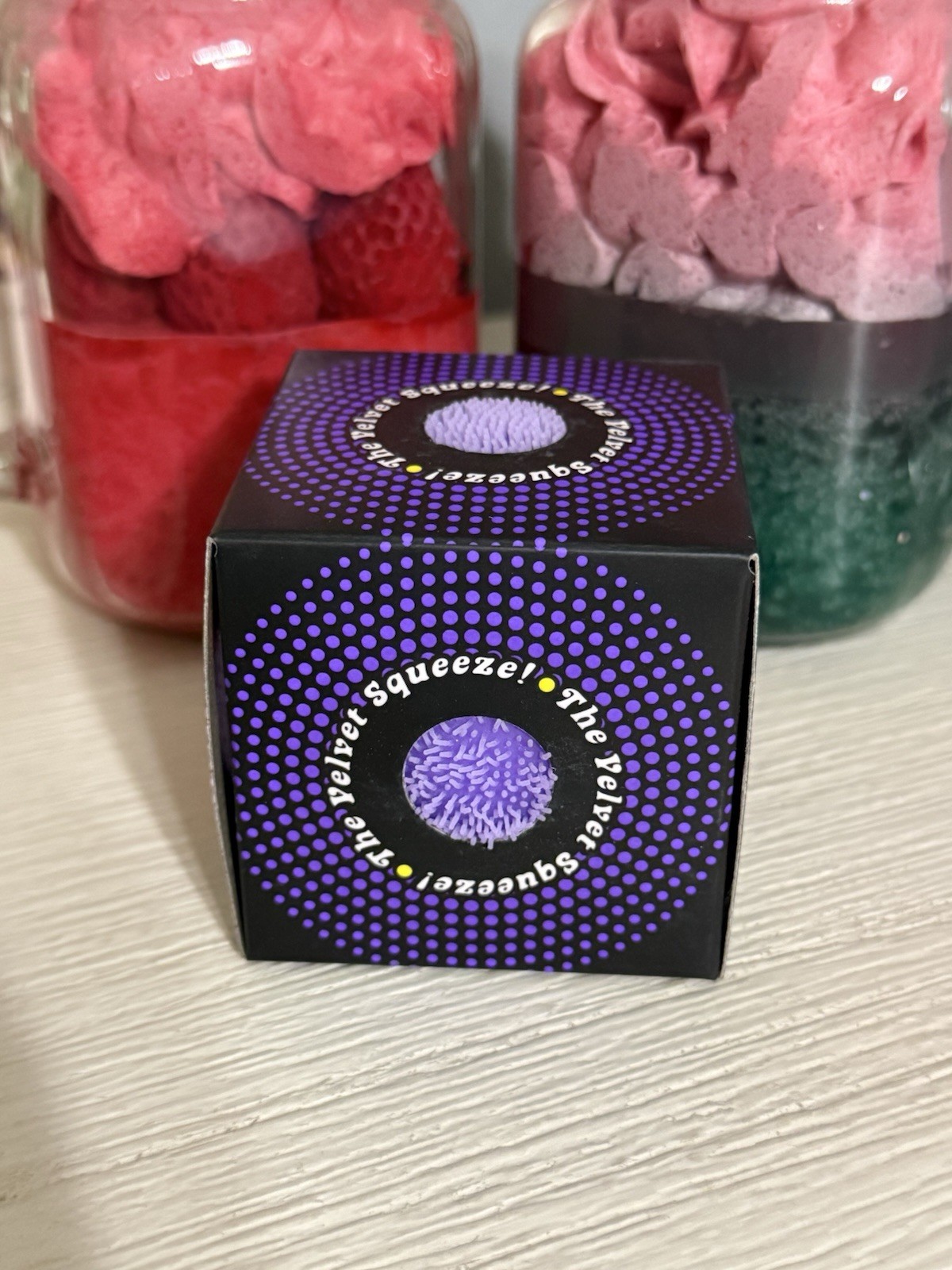 NEW Purple Needoh FUZZ BALL Nee Doh Squishy Fuzzball AUTHENTIC US Squeeze Squish