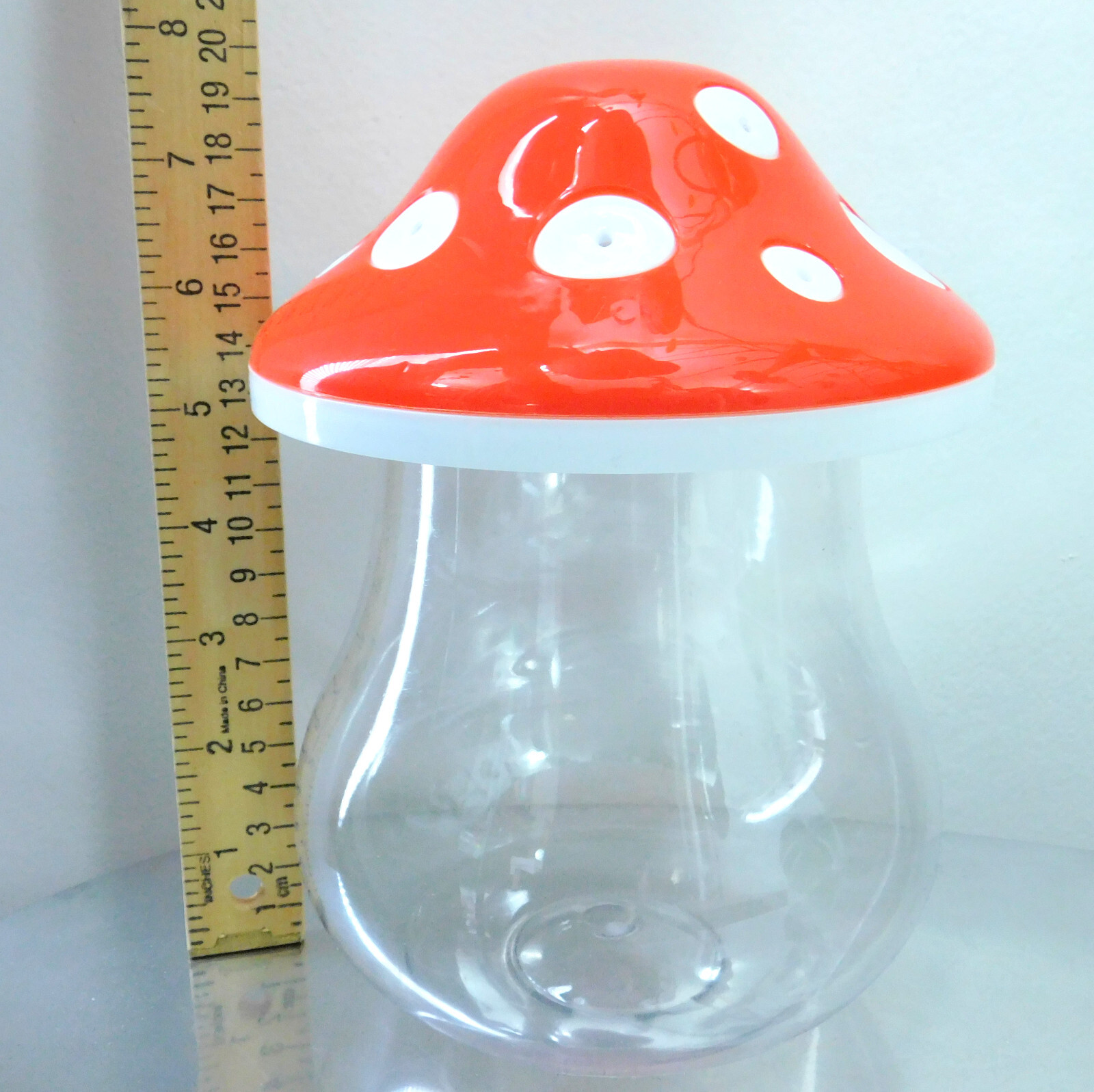 Clear Toadstool Mushroom Spider & Insect Enclosure Habitat Bug House w Screw Lid