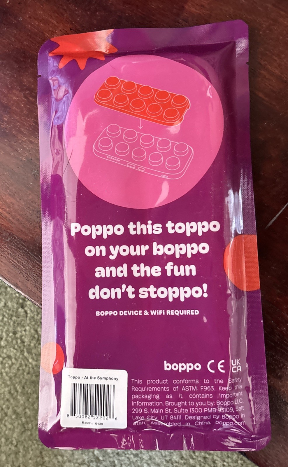 Boppo Tactile Sensory Screen Free Toy Music Plate/New in Package