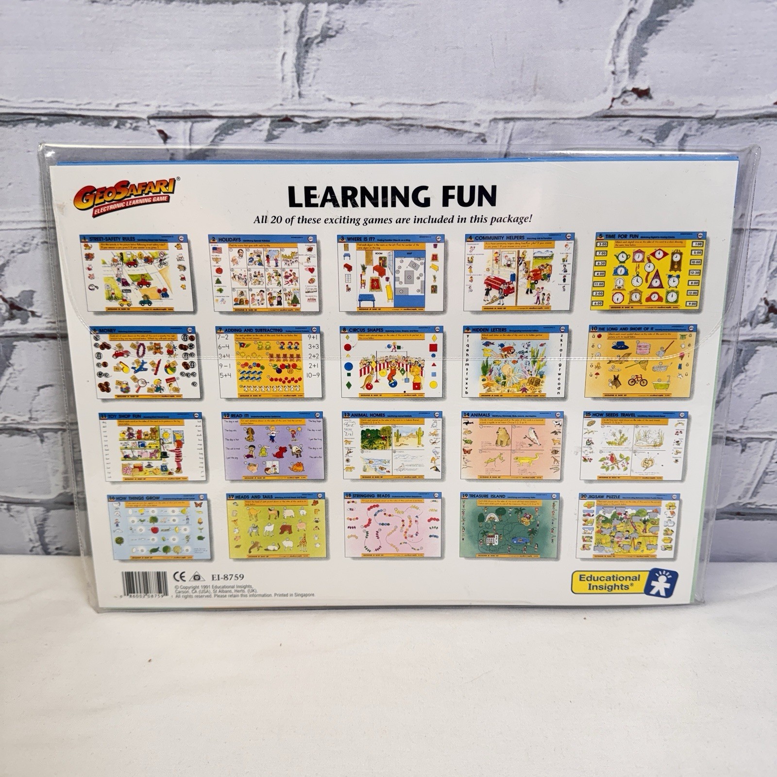 Vintage GEOSAFARI Electronic Learning Game Card Sets Science Math Words Learning