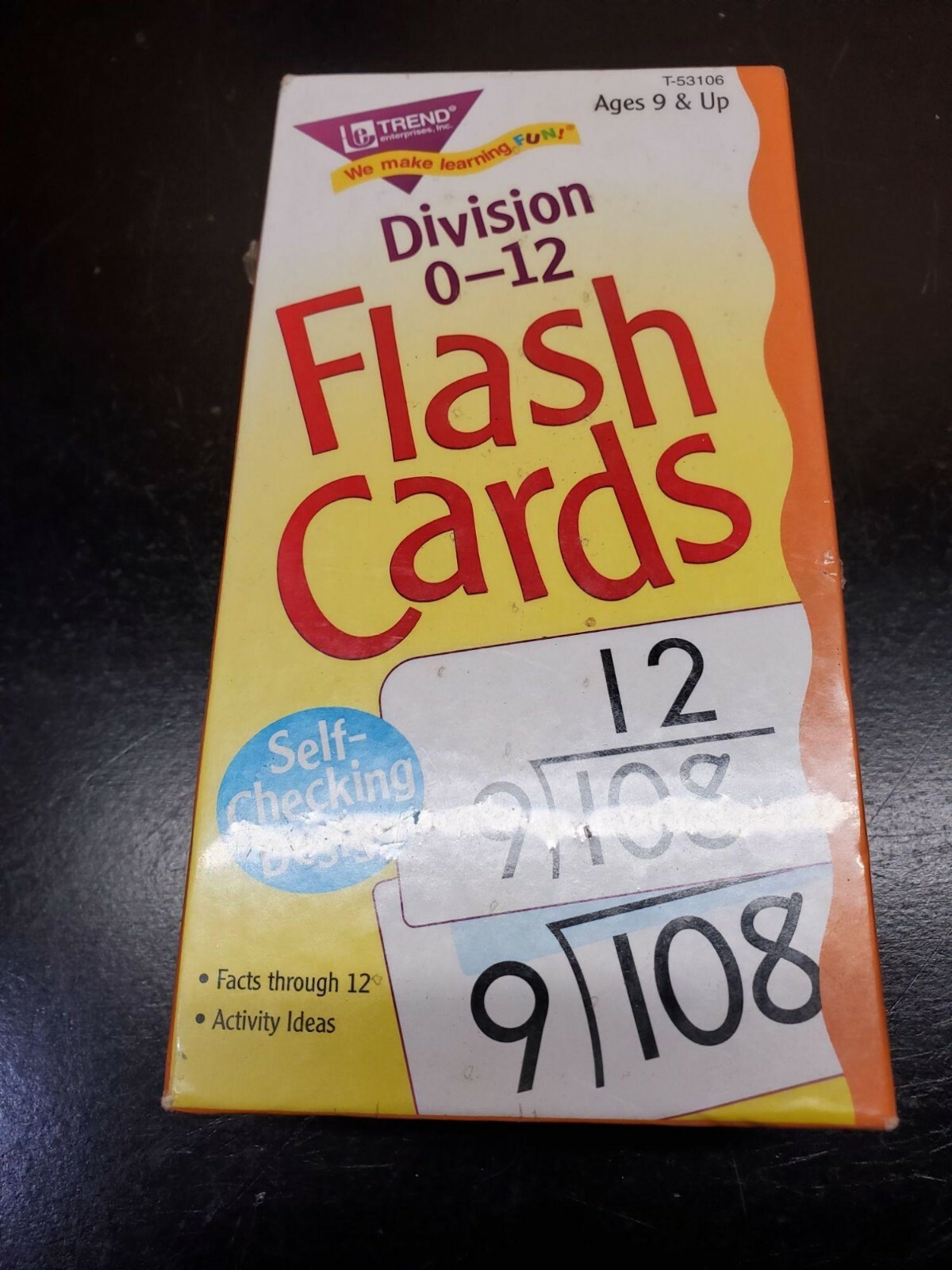 Trend Enterprises Division 0-12 Flash Cards – Ages 9 & Up – NEW