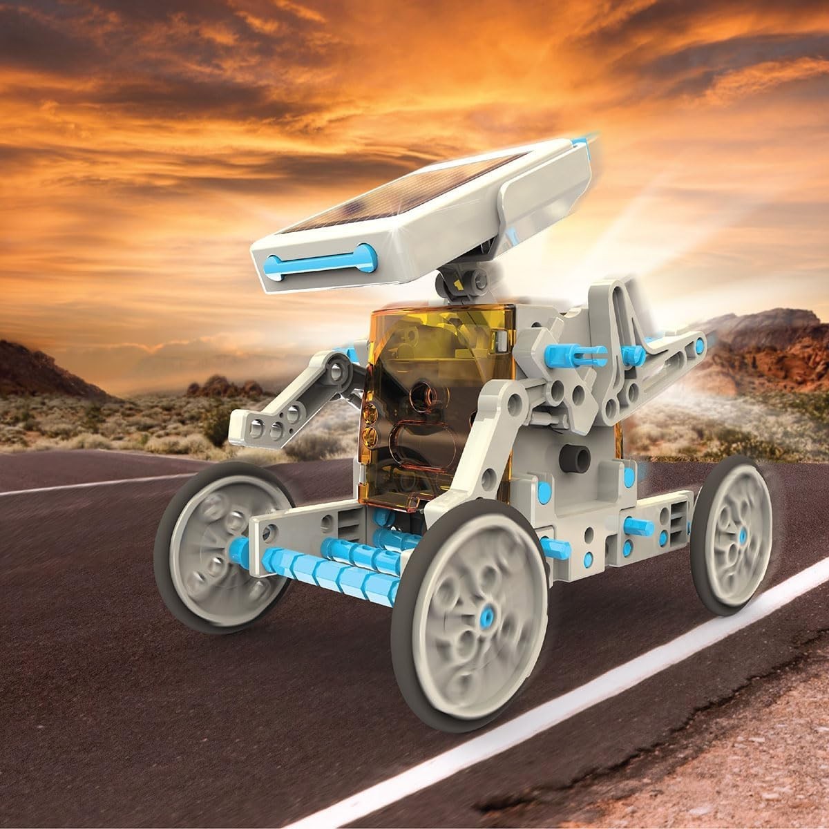 197-Piece Solar Robot Building Kit – Create 12 Unique Robots – Ideal STEM Gift!