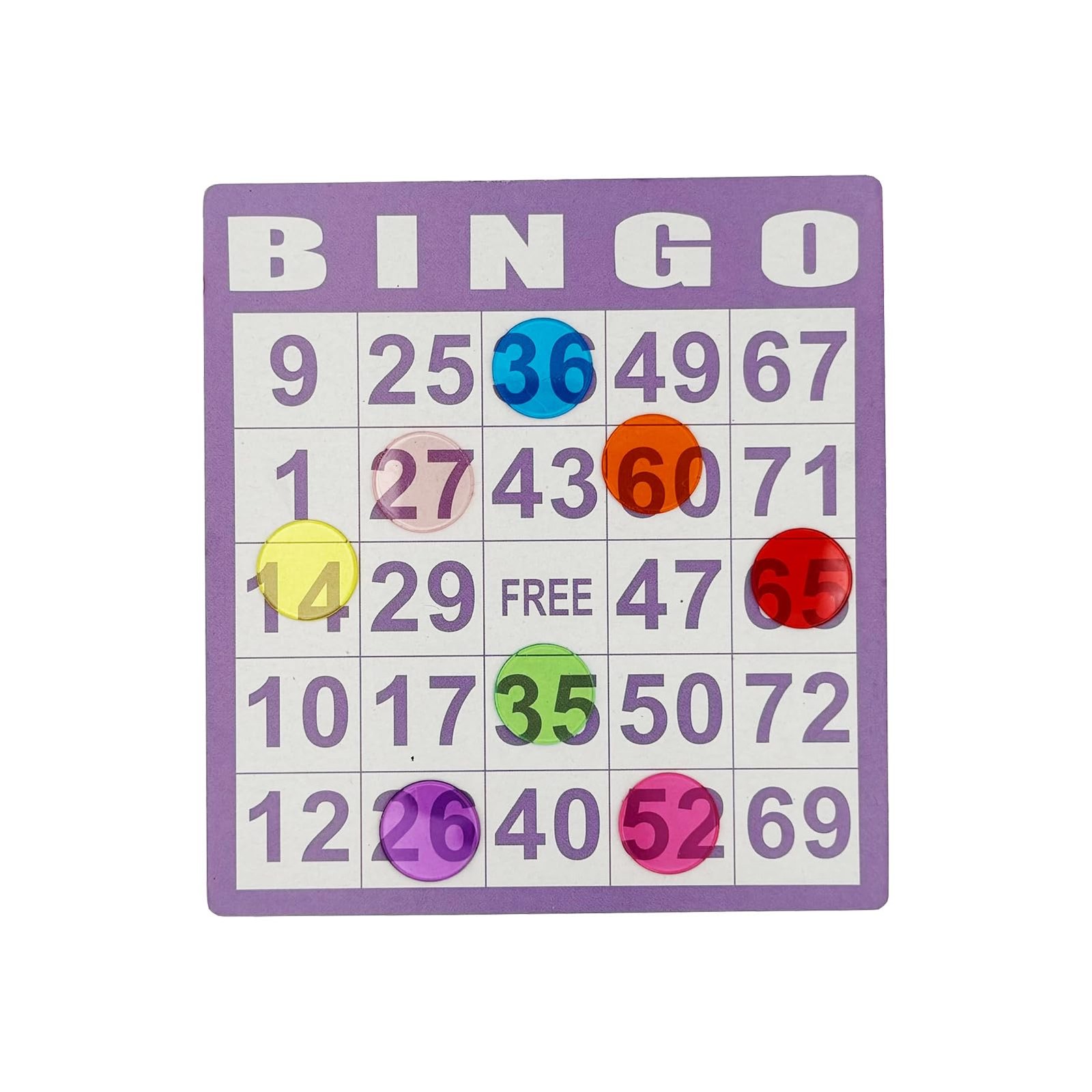 SUTIMSHE 500 Pcs of 3/4 inch Transparent 8 Color Clear Bingo Counting Chips P…