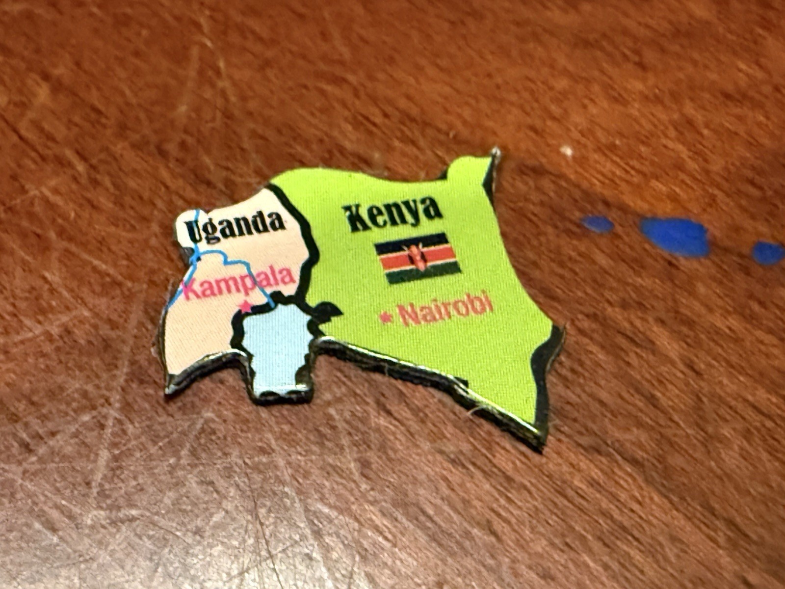 Ata-Boy Magnetic World Map Play-n-Learn Kenya Uganda 1