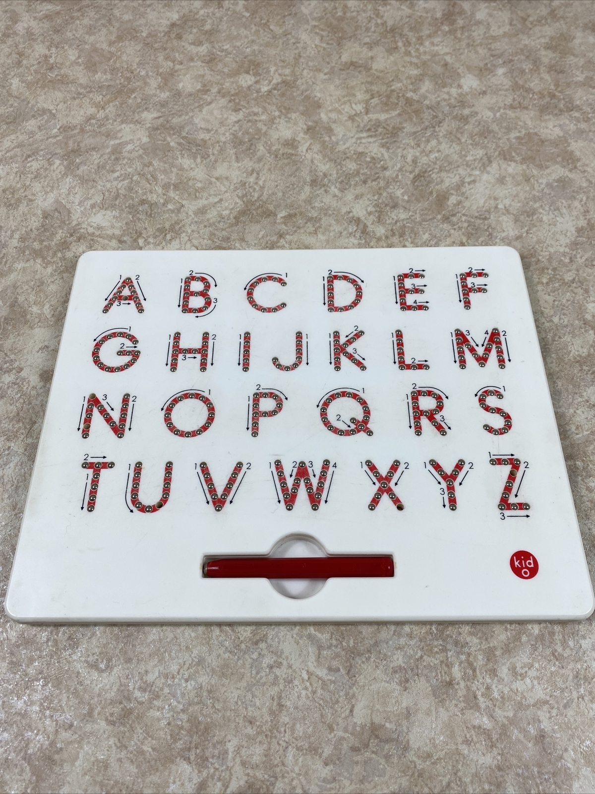 A to Z Magnatab Upper Case Letters Magnetic Writing Tablet W/ Pen