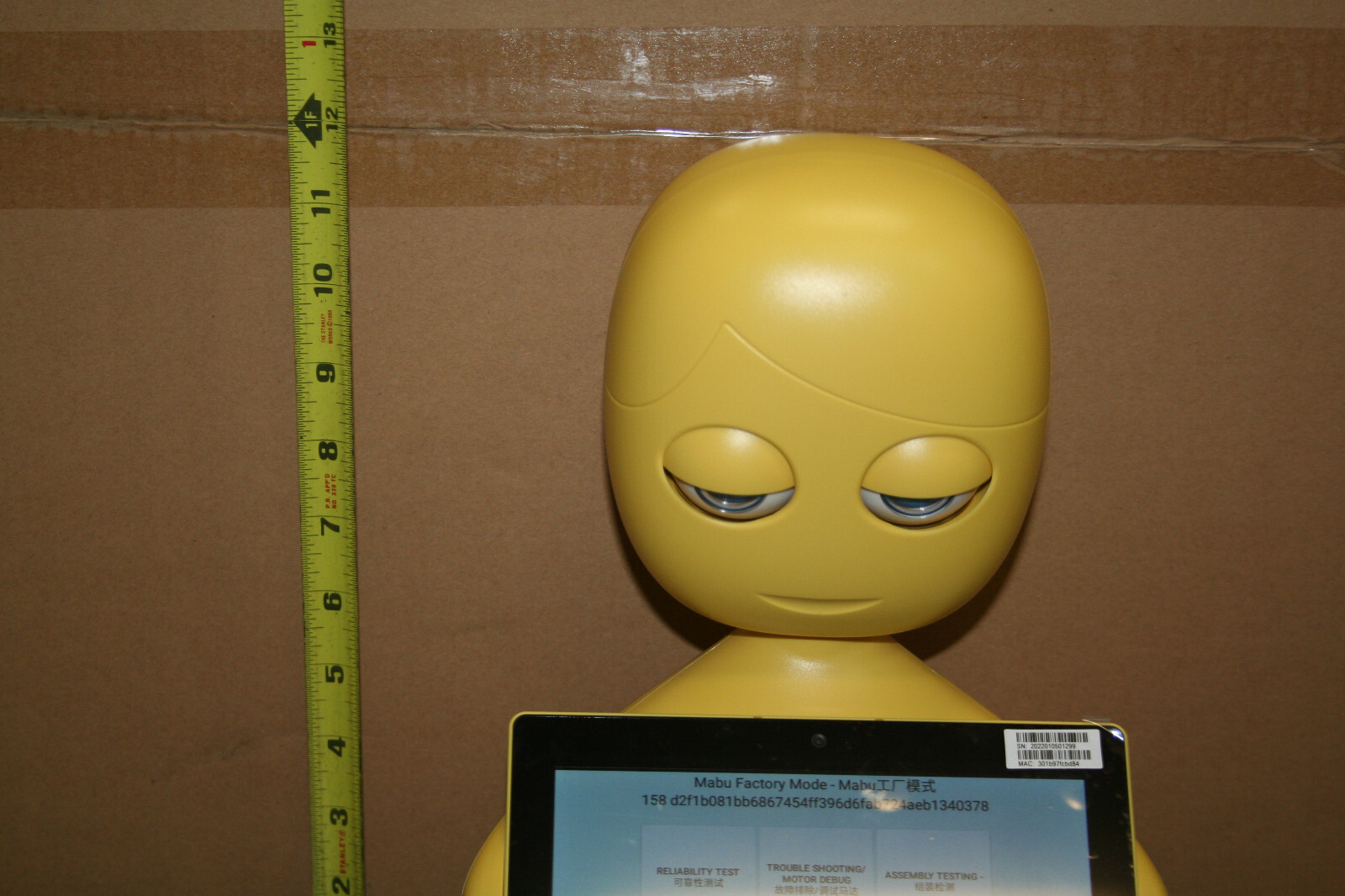 DIY Yellow Robot Boy – Mabu 2 Catalia Health Interactive Healthcare AI as-is