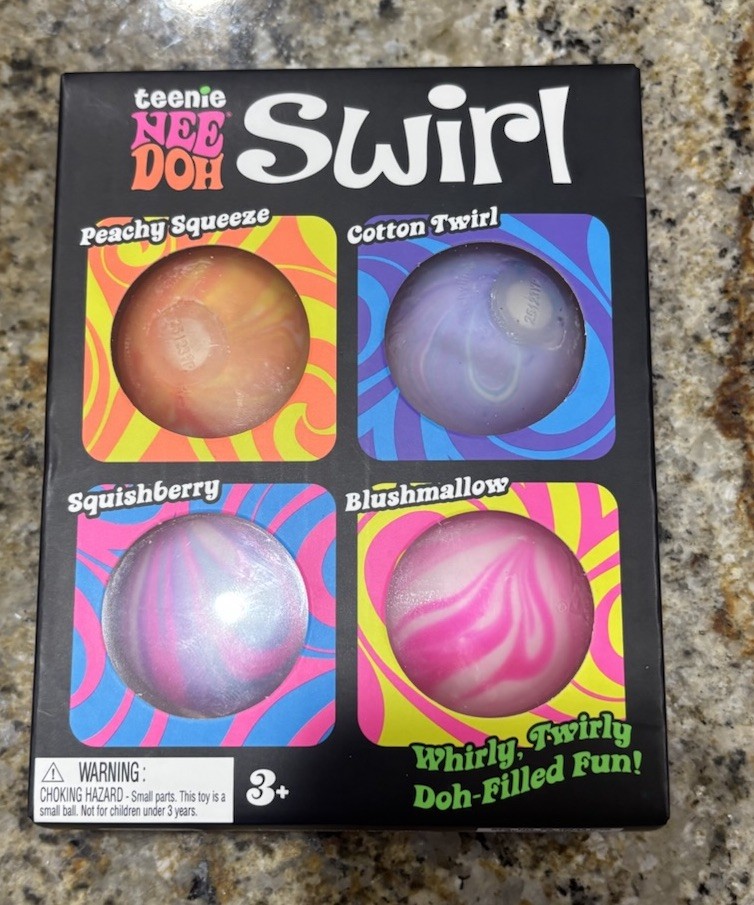 Nee Doh Teenie Swirl 4 Pack New