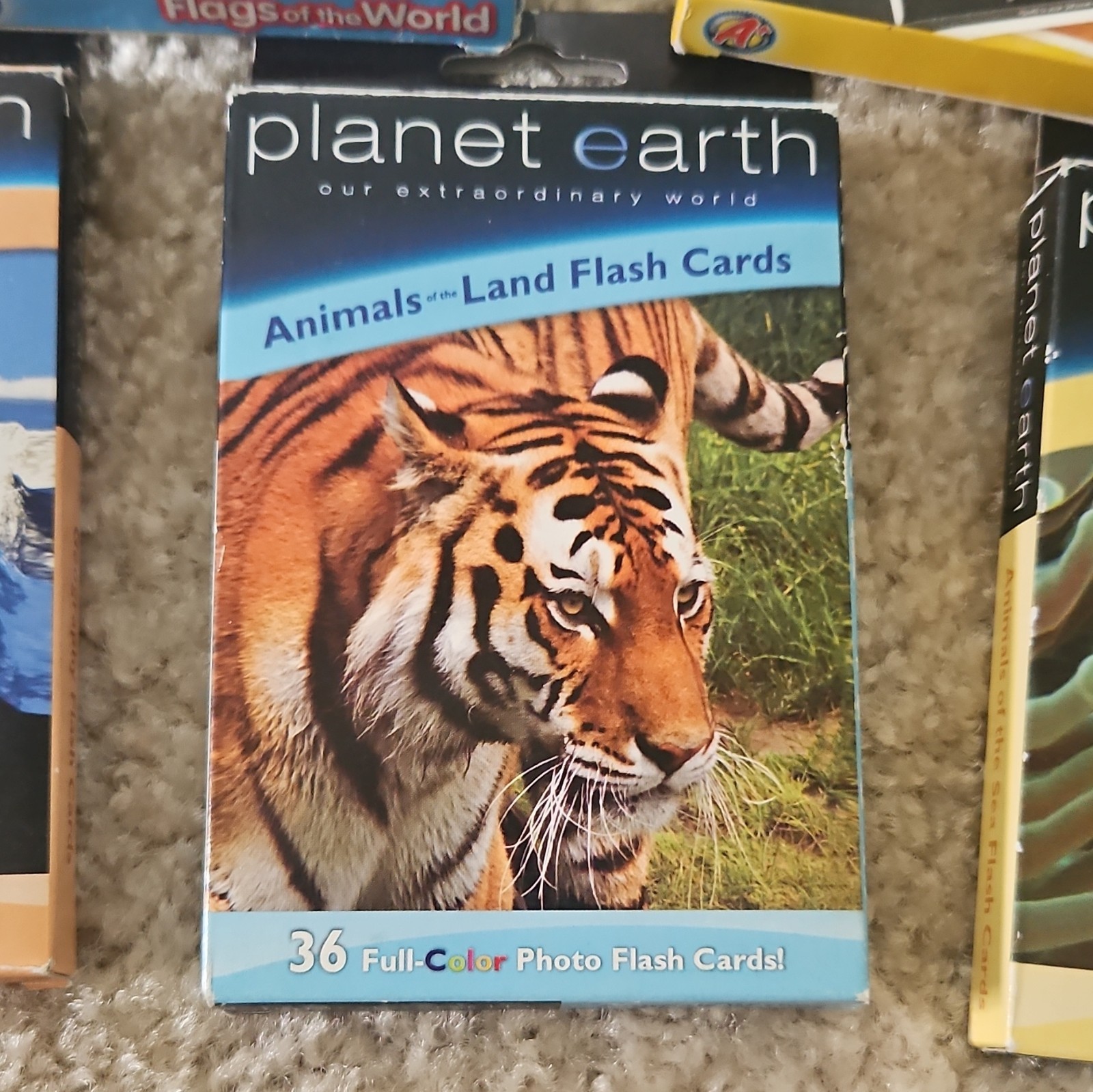 School Zone & Planet Earth Geography Flash Cards United States Ages 4-11 Kids