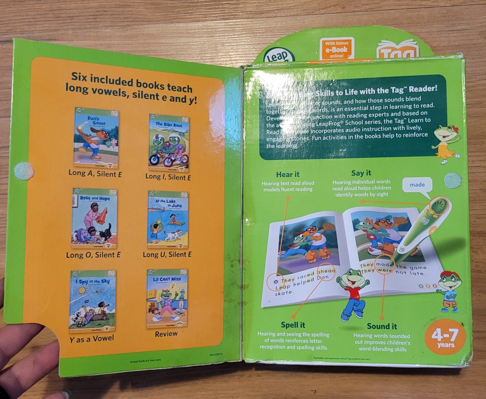 LeapFrog Tag Learn to Read Book Set 2 Long Vowels 4-7 Years