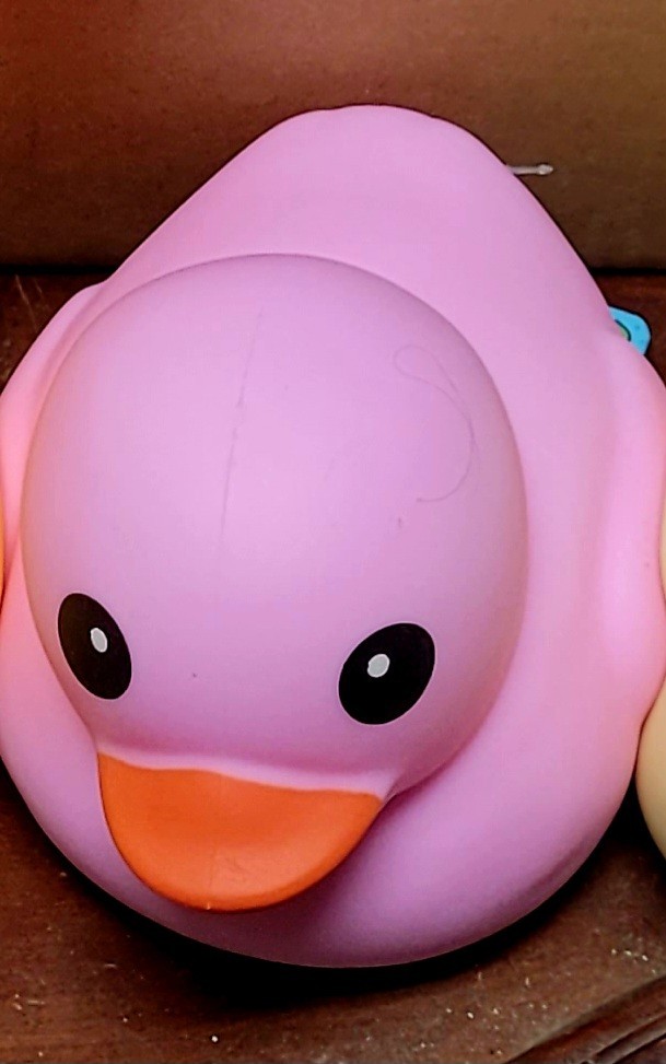 Sunny Days JUMBO Squeeezy Duck Pastel Pink Squishy Stress Relief Toy 5.7″ JUMBO