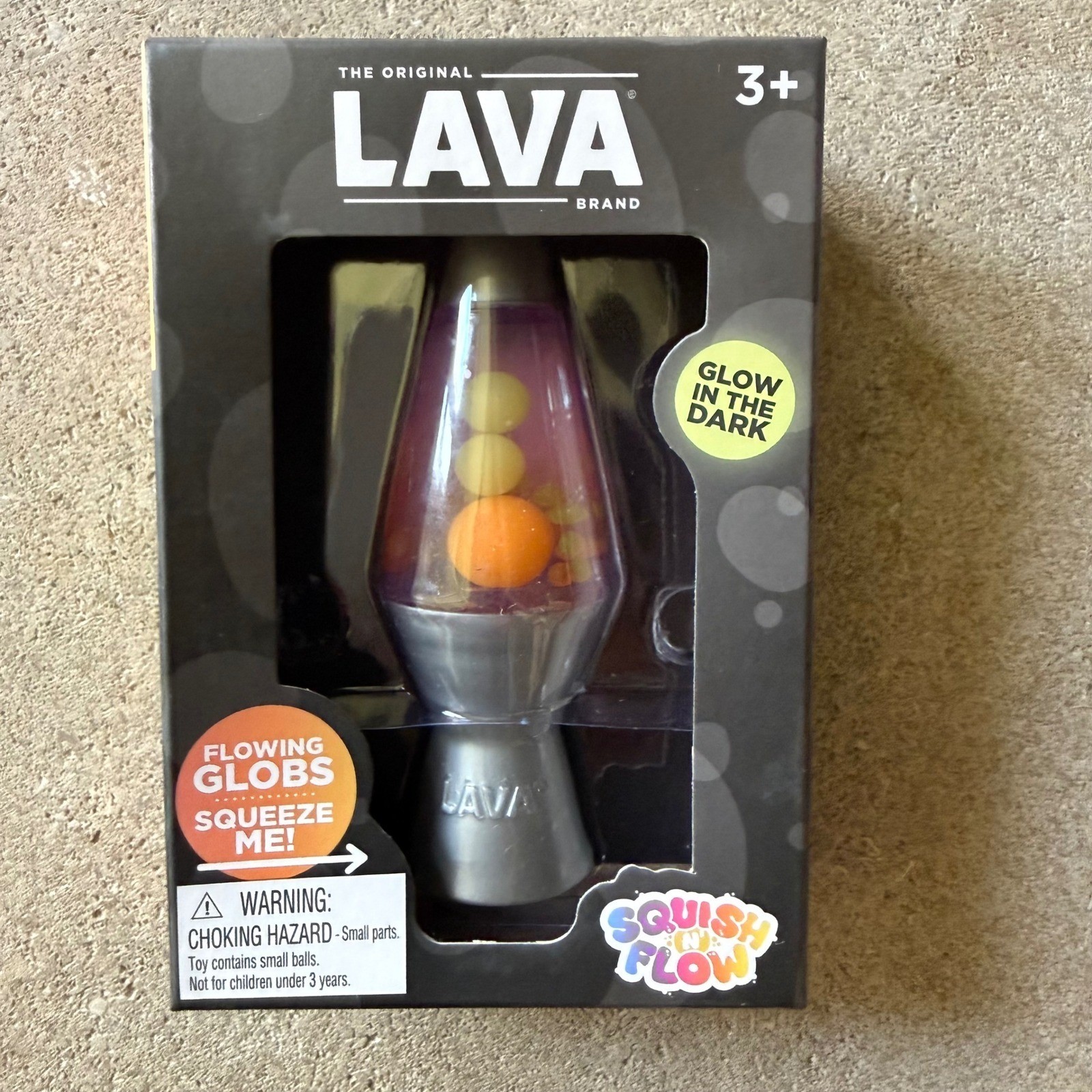 Needoh Lava Lamp Squishy Squeezey Toy Glow in Dark Fidget Nee Doh Schylling NEW