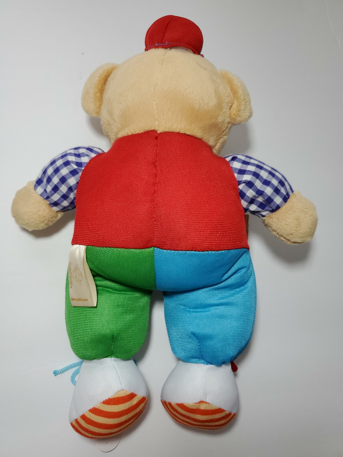 GabiToy Educational Musical Teddy Bear Plush 14” Learning Zipper Button Snap GUC