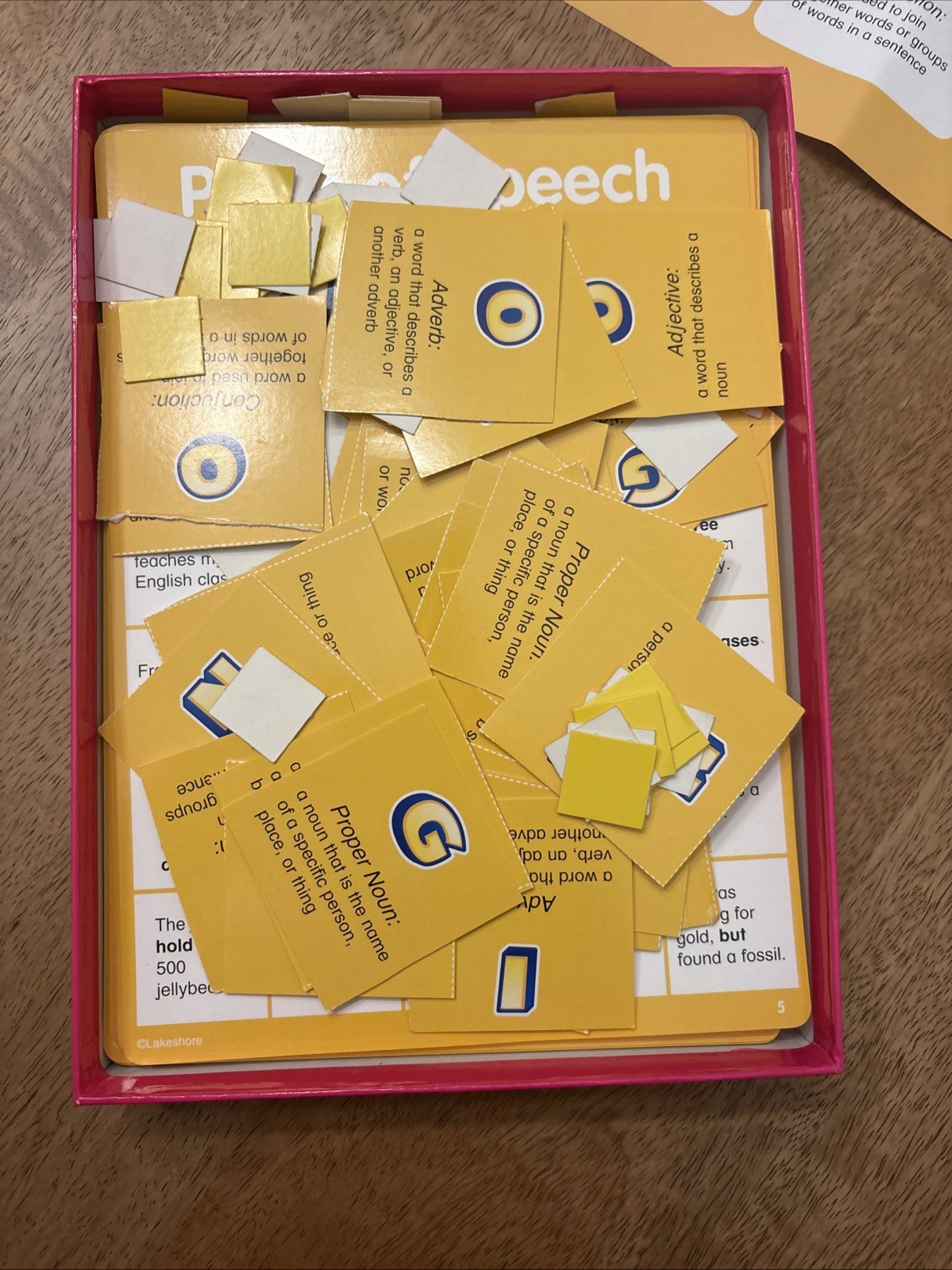 Lakeshore Parts Of Speech BINGO Learning Game Up to 36 Players Ages 8+