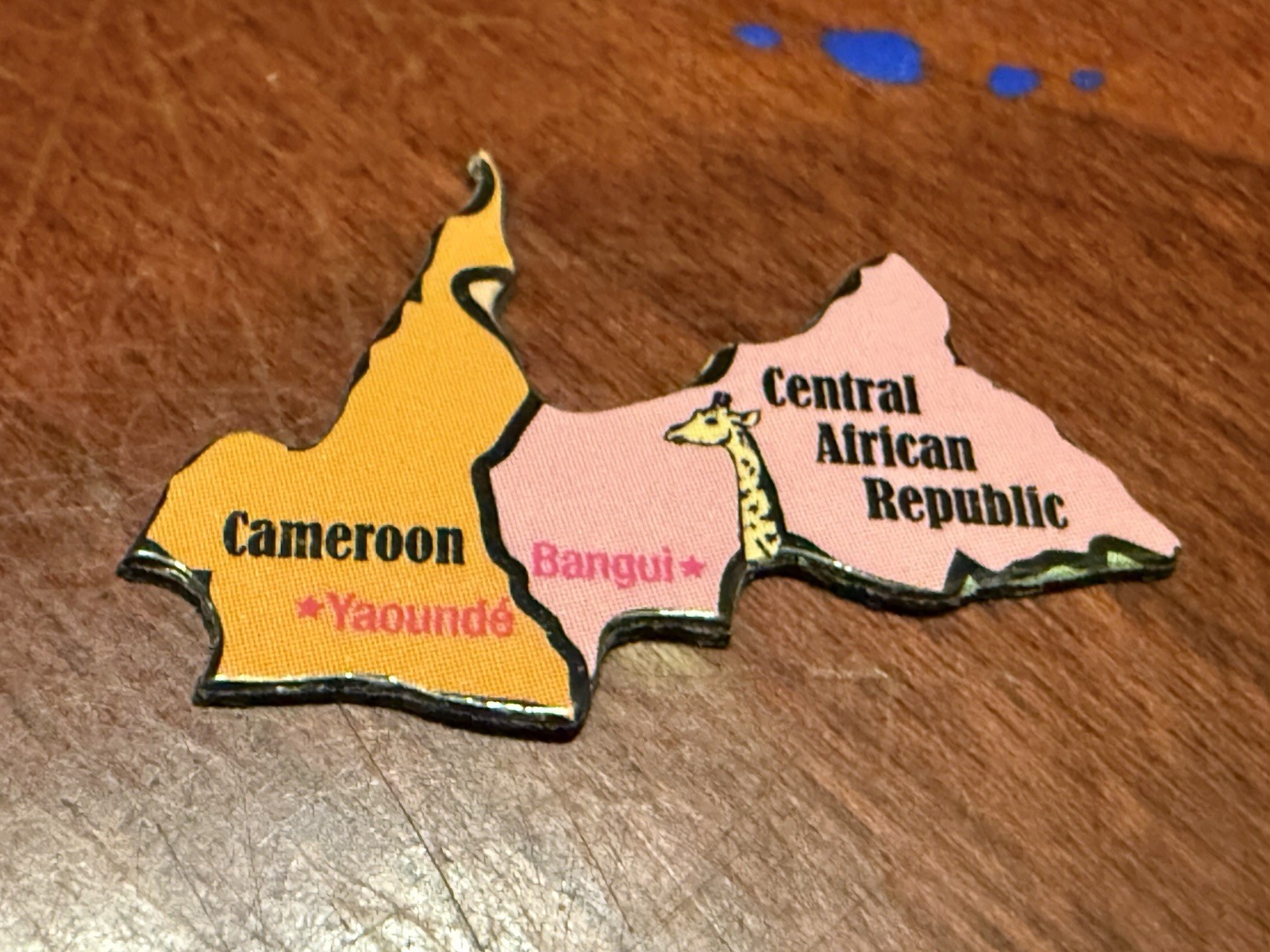 Ata-Boy Magnetic World Map Play-n-Learn Cameroon