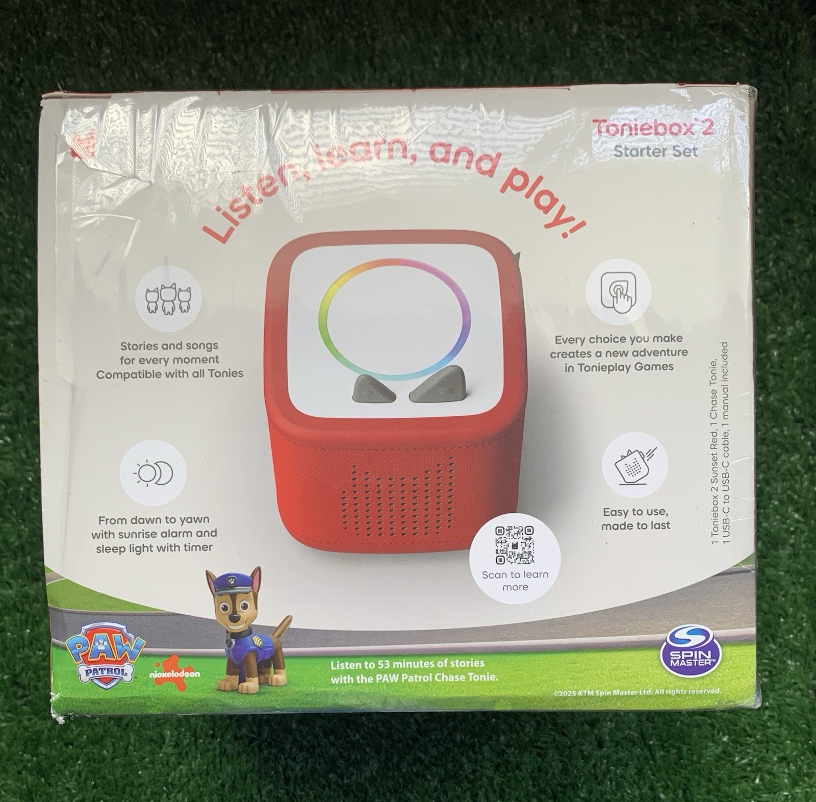 tonies PAW Patrol: Chase Toniebox 2 Starter Set Sunset Red OPEN BOX
