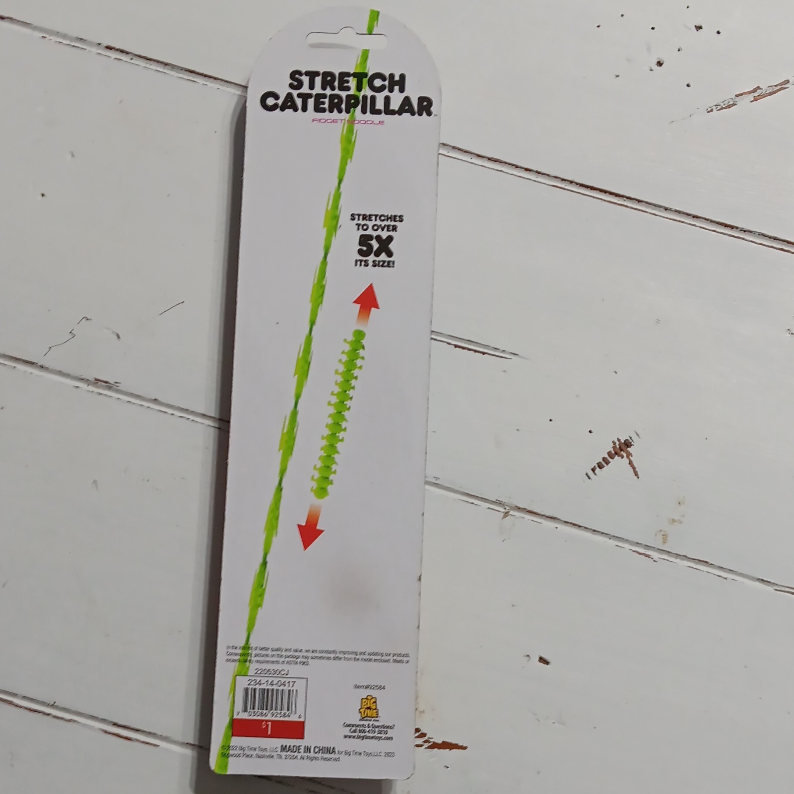 Big Time Stretch Caterpillar Fidget Noodle Tactile Sensory Toy Ages 3+