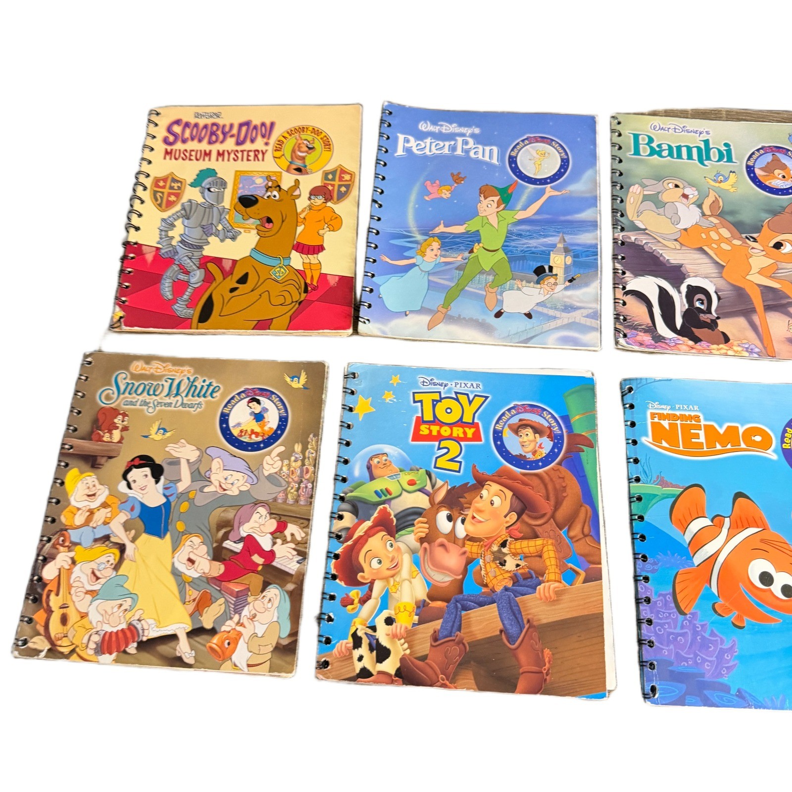 Disney Story Reader Electronic Book System Carrying Case 22 Books 10 Cartridge