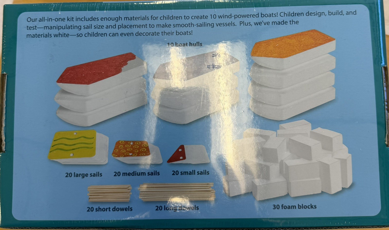 Lakeshore Learning Design & Play STEAM Boats Kit New Sealed Pre K – 3rd Grade
