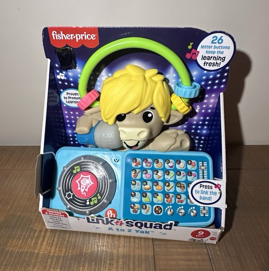 Fisher-Price Link Squad A to Z Yak Electronic Learning Toy w/ 26 Songs & Sounds
