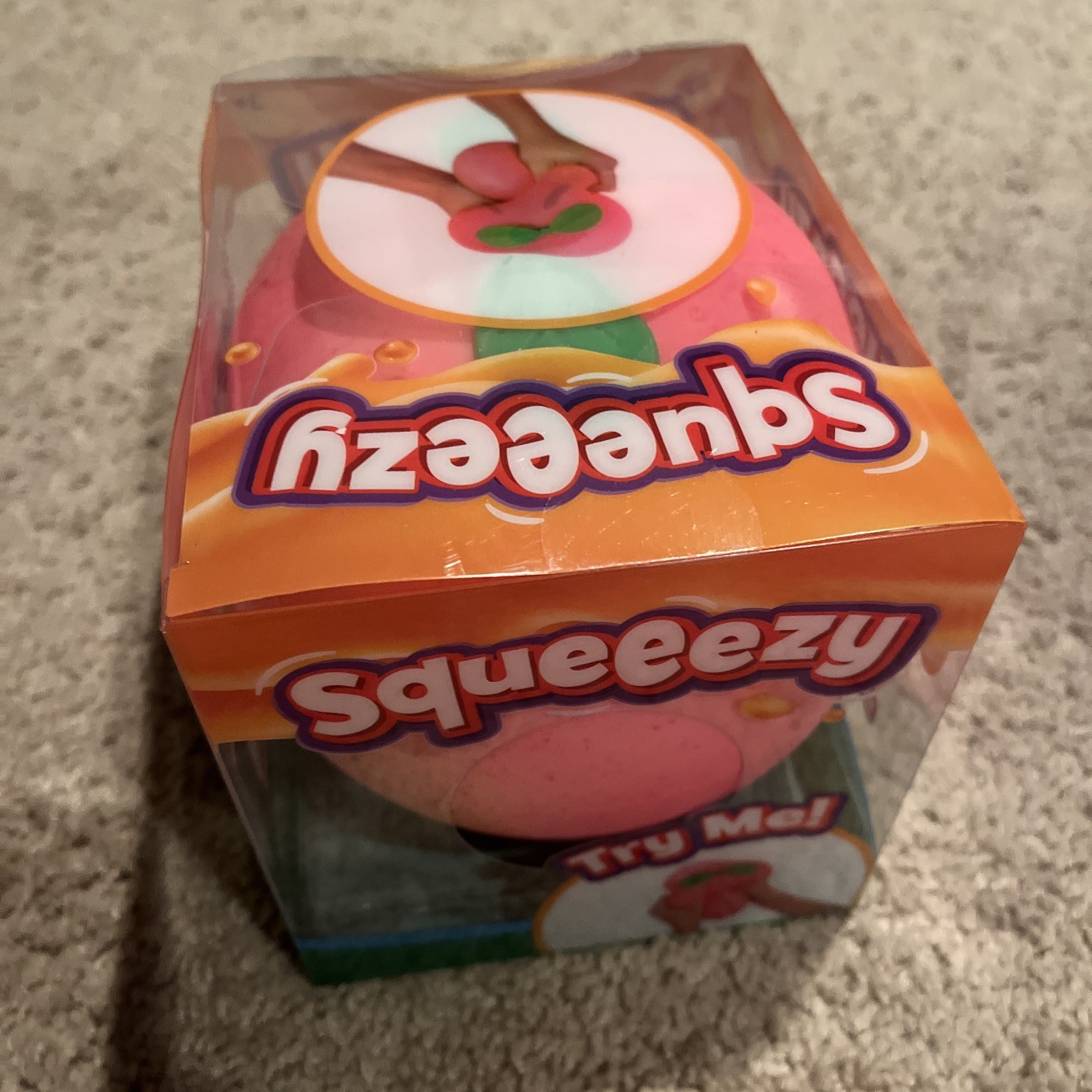 Squeezy Pink Tactile Squeeze Toy – Squeeze, Poke, Stretch, Ages 3 plus
