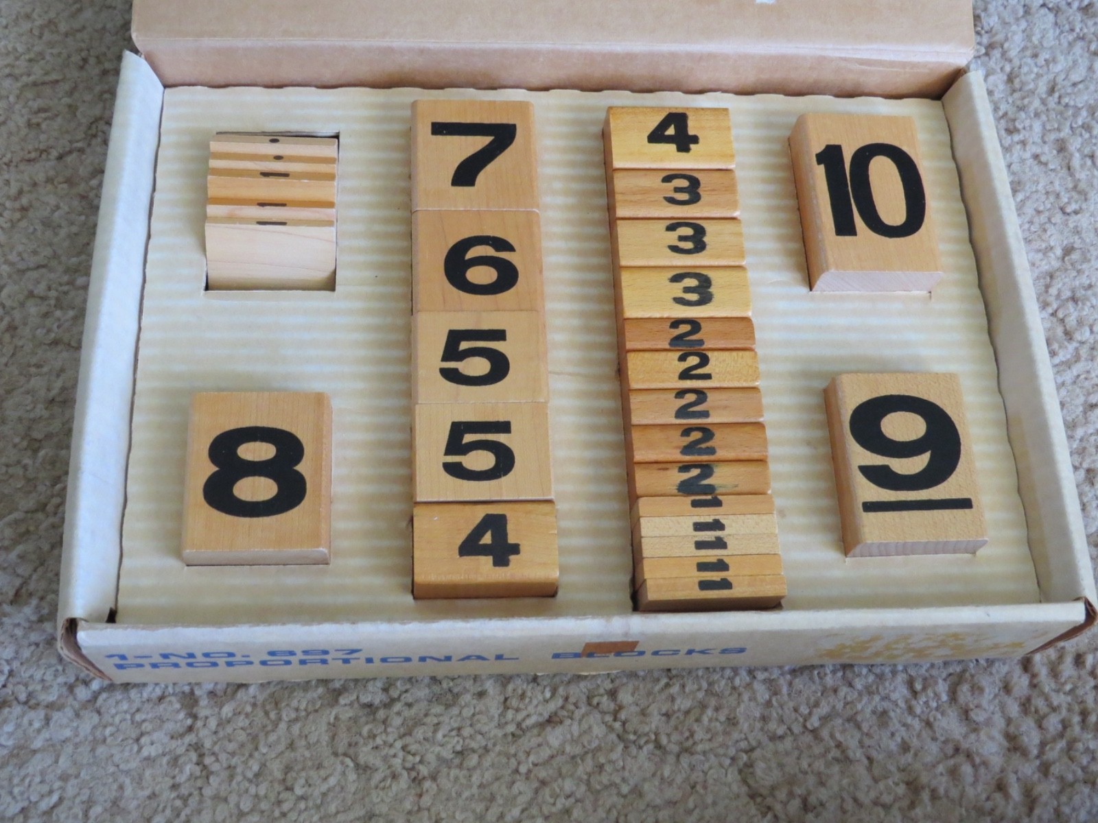 🔴 Playskool Proportional Blocks 697 Math Number Counting Lot Learning Resources