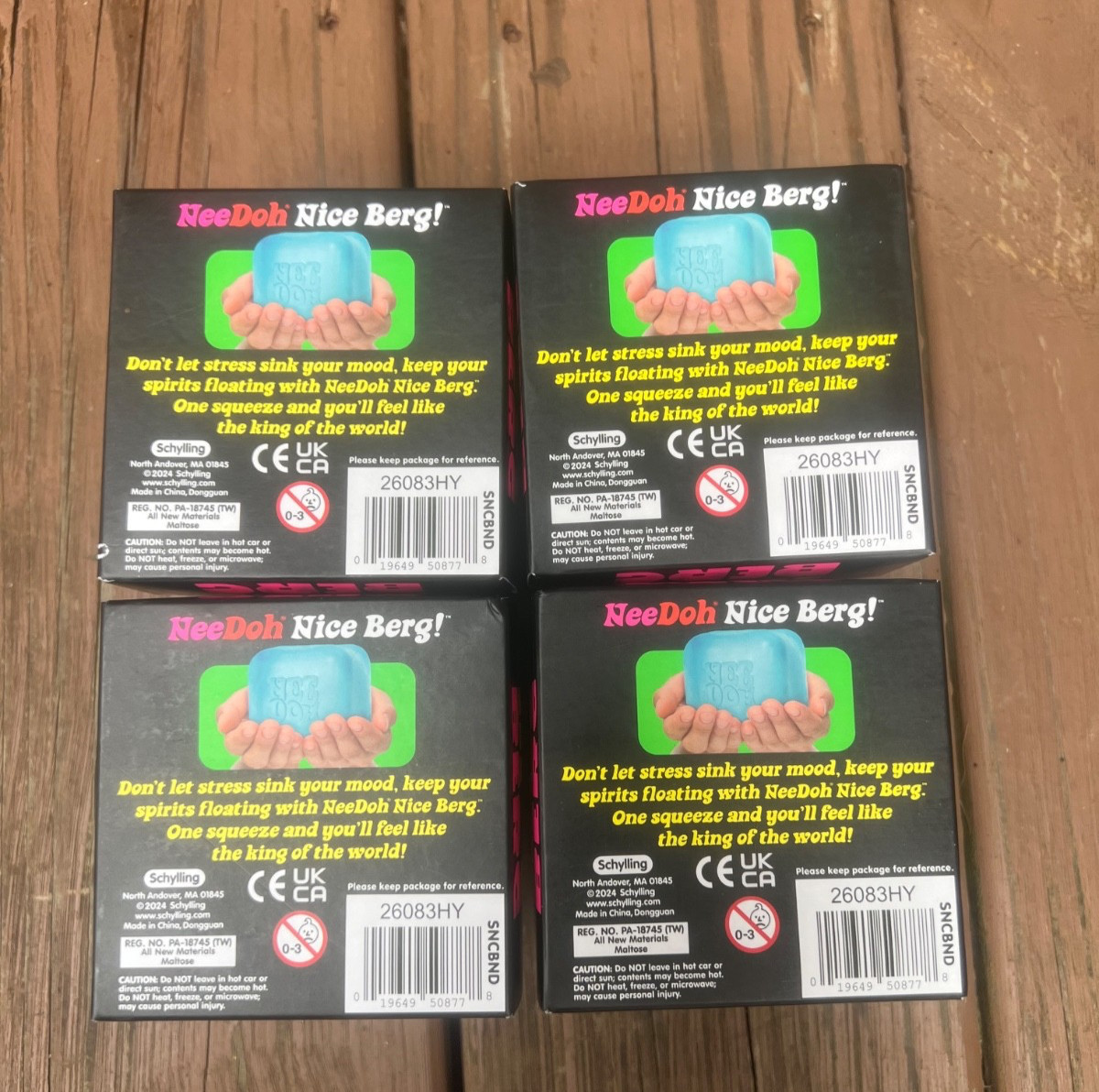 BRAND NEW-Needoh x4 Blue Nice Berg-FACTORY SEALED