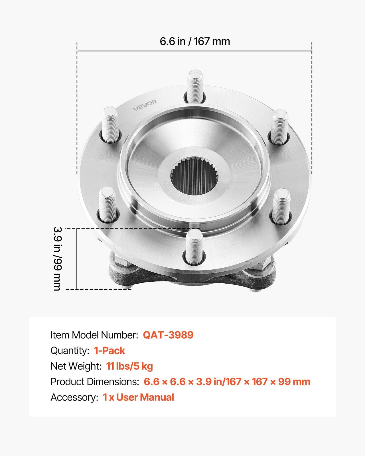 Premium Front Wheel Bearing Unit for 2021 4Runner Base Kit