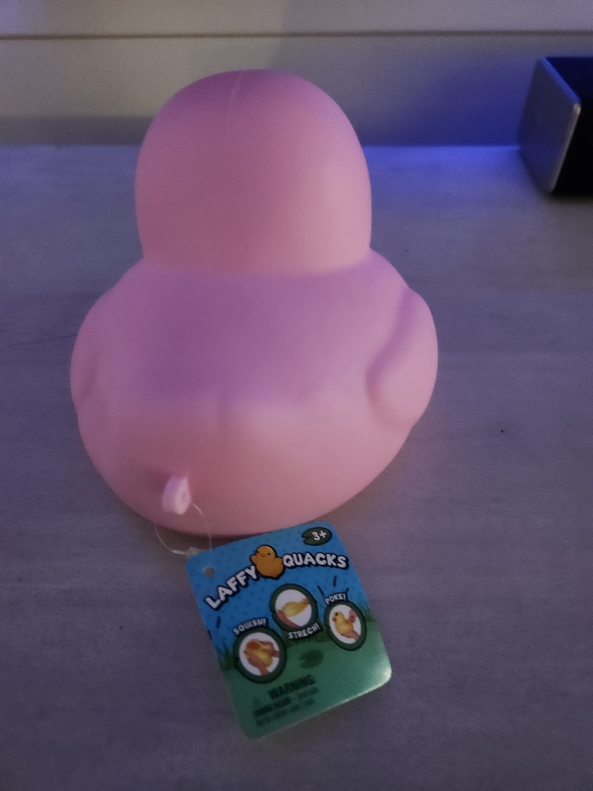 BRAND NEW Jumbo Squishy Duck pink Laffy Quacks 5″ Sunny Days Squishy