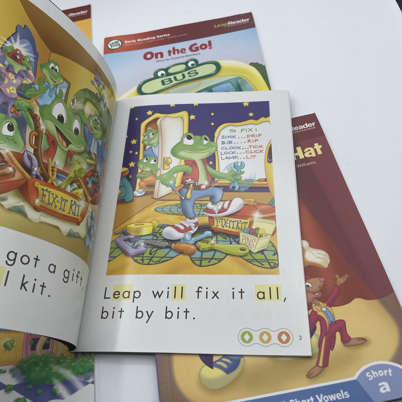 Leap Frog Learn With Leap 10 DVD Set With 6 Books Leaped Reader Pen w USB READ
