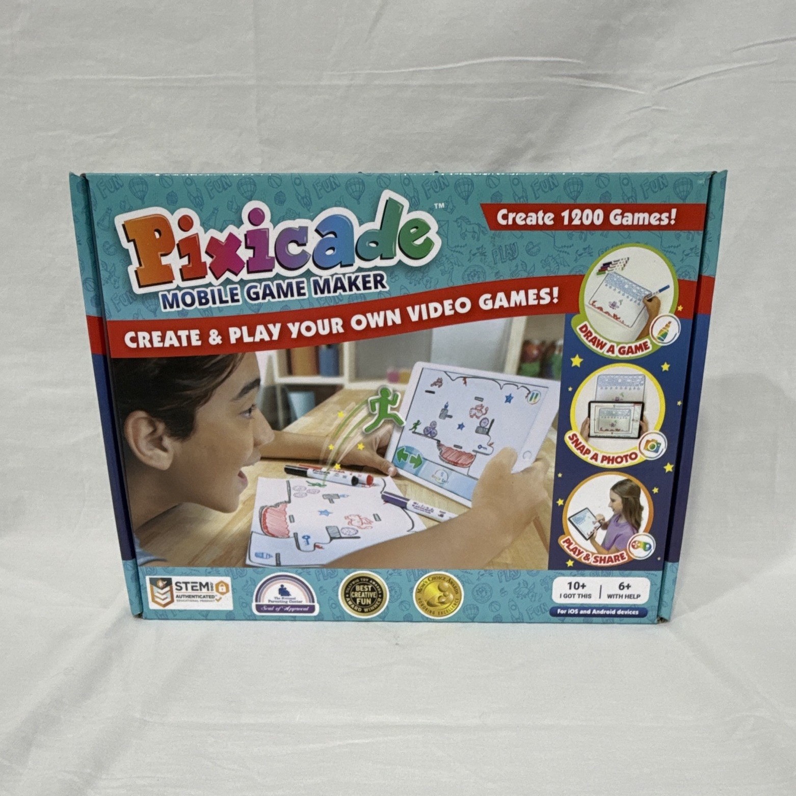 Pixicade Mobile Game Maker STEM/STEAM Create 1200 Games! Set w/ 3 Books