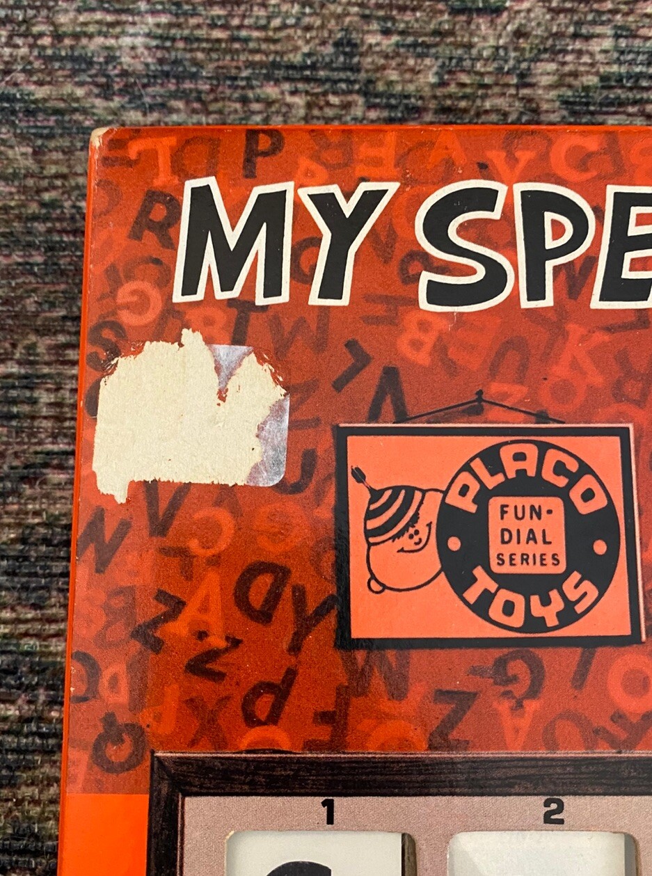 Vintage 60s Placo Toys My Spelling Box Children’s Learning Game 1967 Ages 4-8