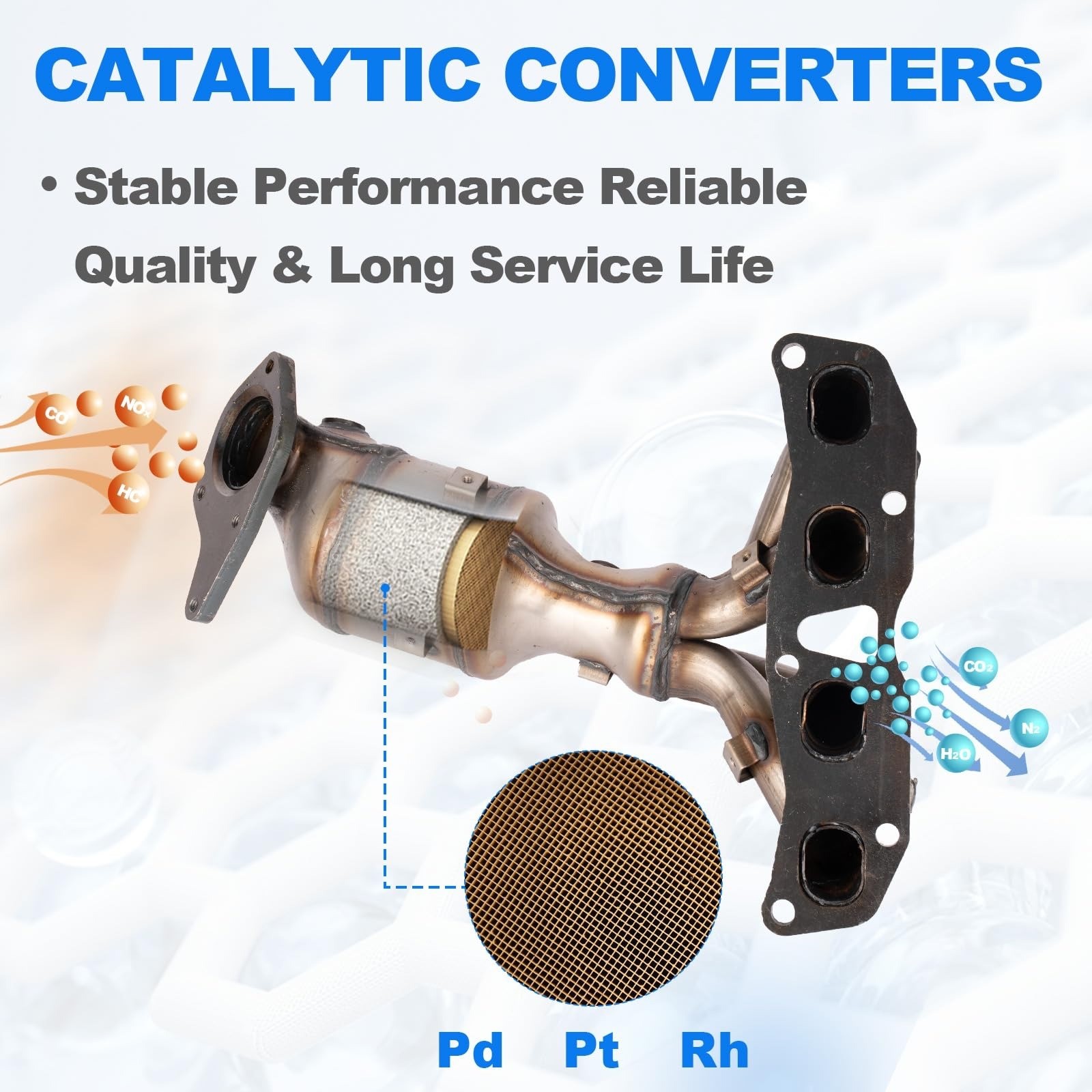 High Flow Front Catalytic Converter Kit Compatible Nissan Altima 2007-2013 NEW