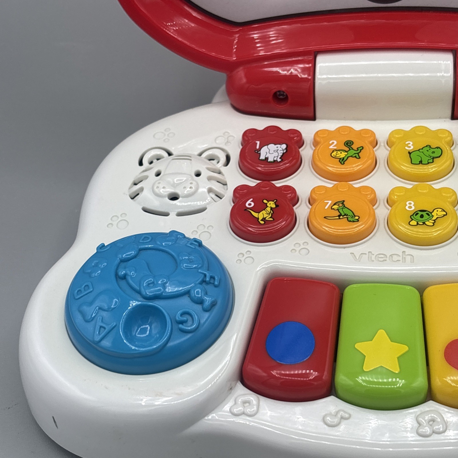 VTECH ANIMAL FRIENDS TODDLER LAPTOP Model 1031 Animals Numbers Shapes Music