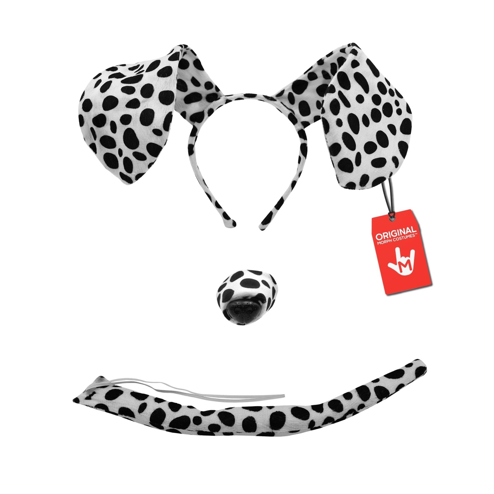 Morph Unisex-Adult Puppy Floppy Dog Ears Headband, Nose and Tail Set, Accesso…