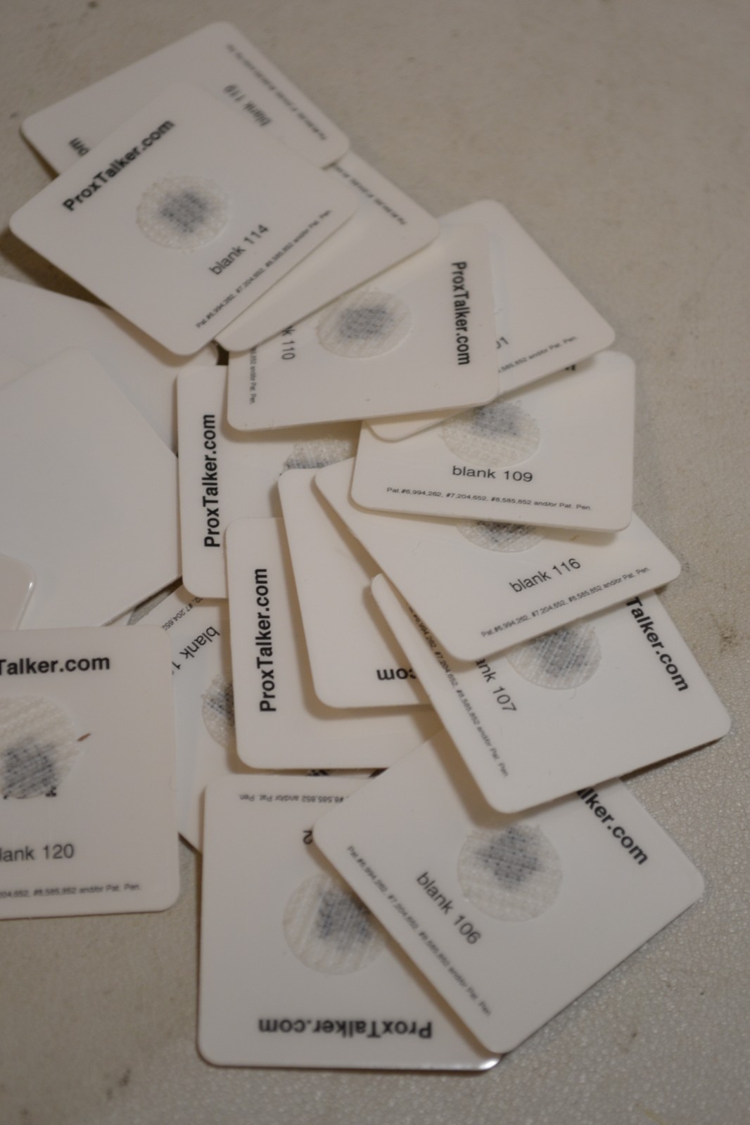 GENUINE ProxTalker Blanks 101-120