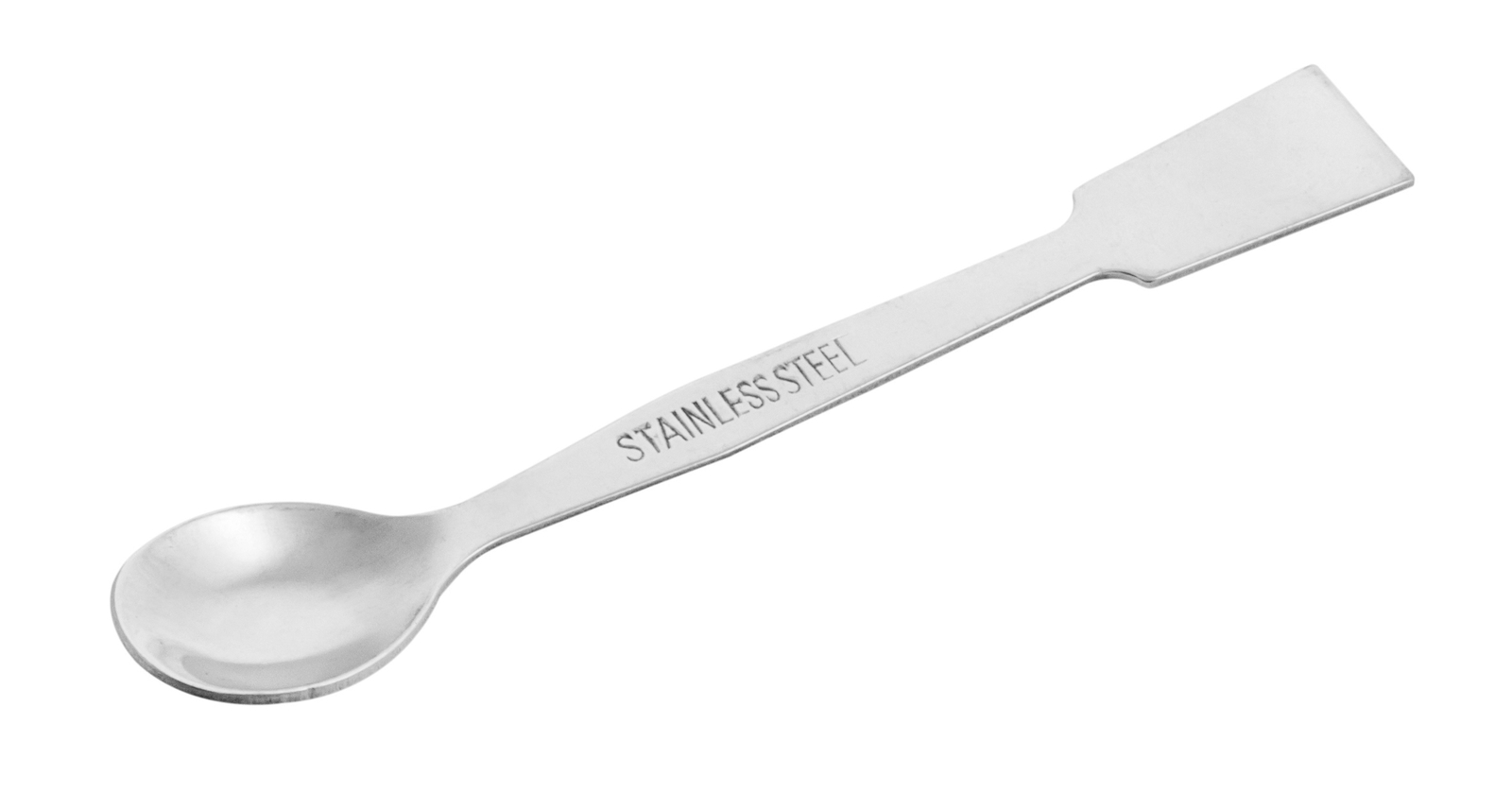 Scoop with Spatula, 5.9″ – Stainless Steel, Polished – Eisco Labs