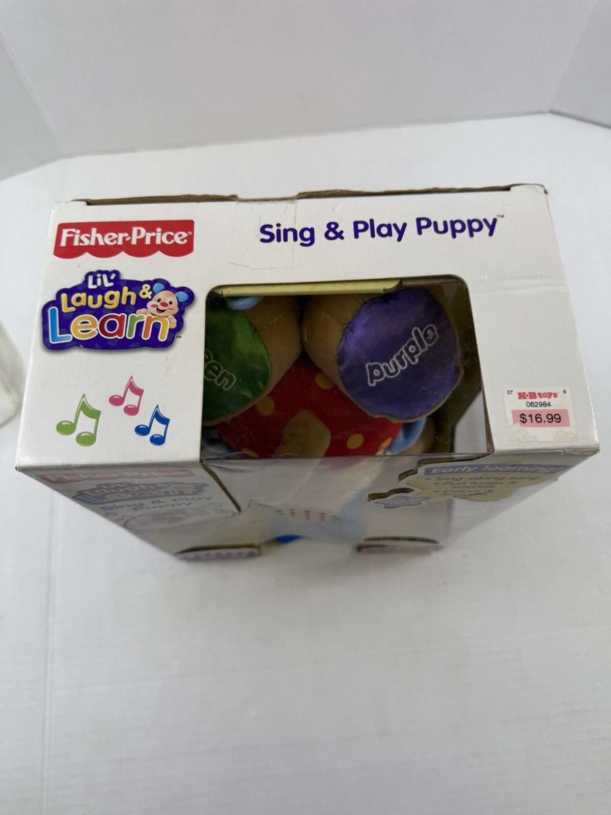 Lil Laugh & Learn Sing & Play Puppy By Fisher Price Infant Crib Toy NEW IN BOX