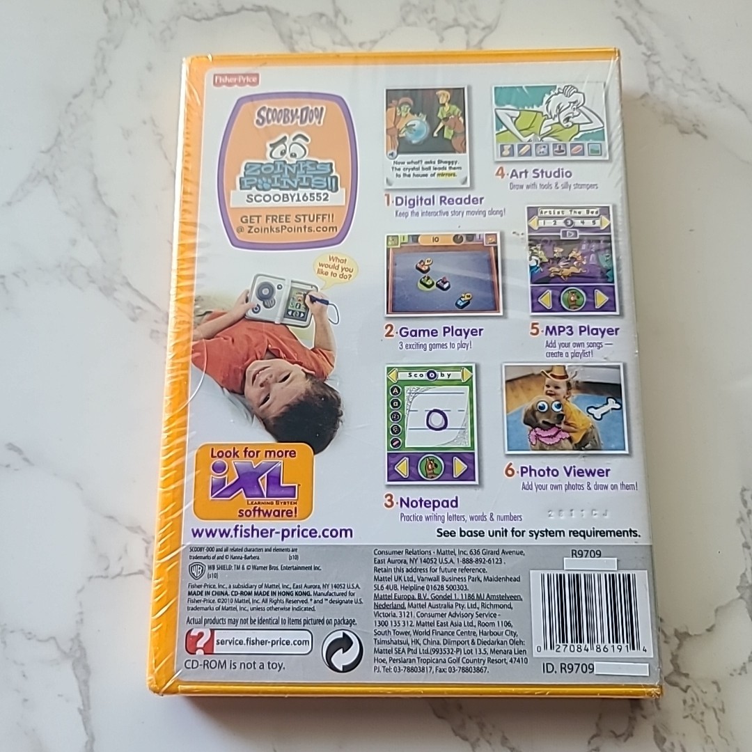 Fisher-Price iXL Scooby-Doo! NEW Sealed Learning System 3-7 Years 2010 FAST SHIP