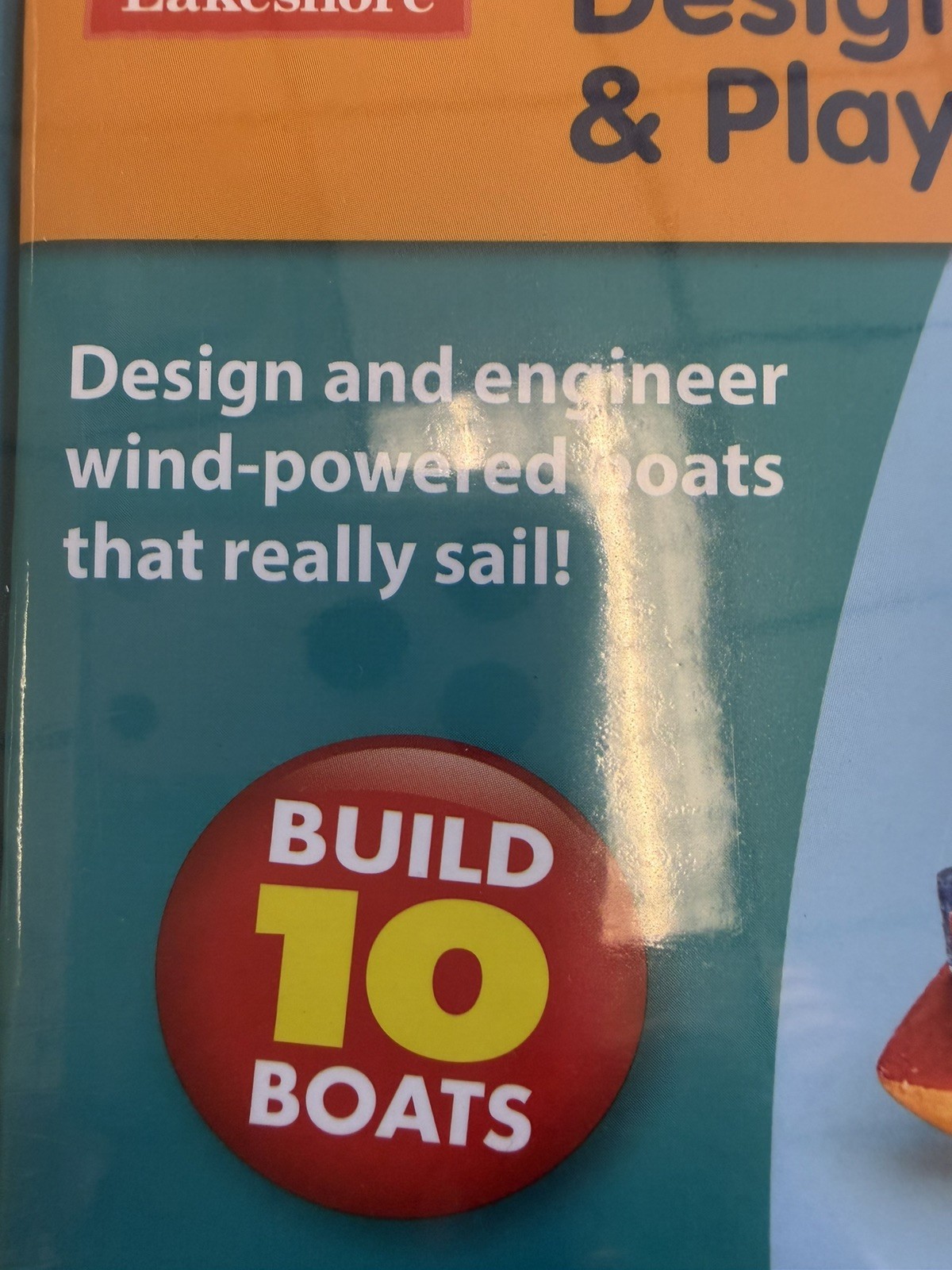 Lakeshore Learning Design & Play STEAM Boats Kit New Sealed Pre K – 3rd Grade
