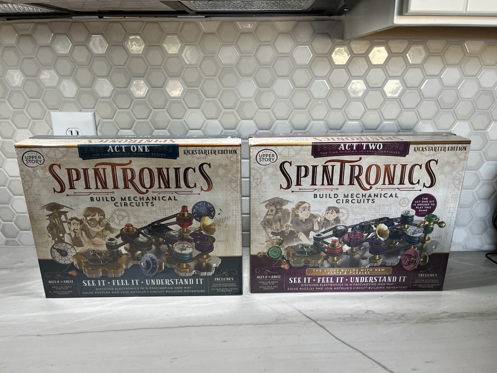 SET OF 3 Spintronics Learning Game: Act One, Act Two, Power Pack & Accessories