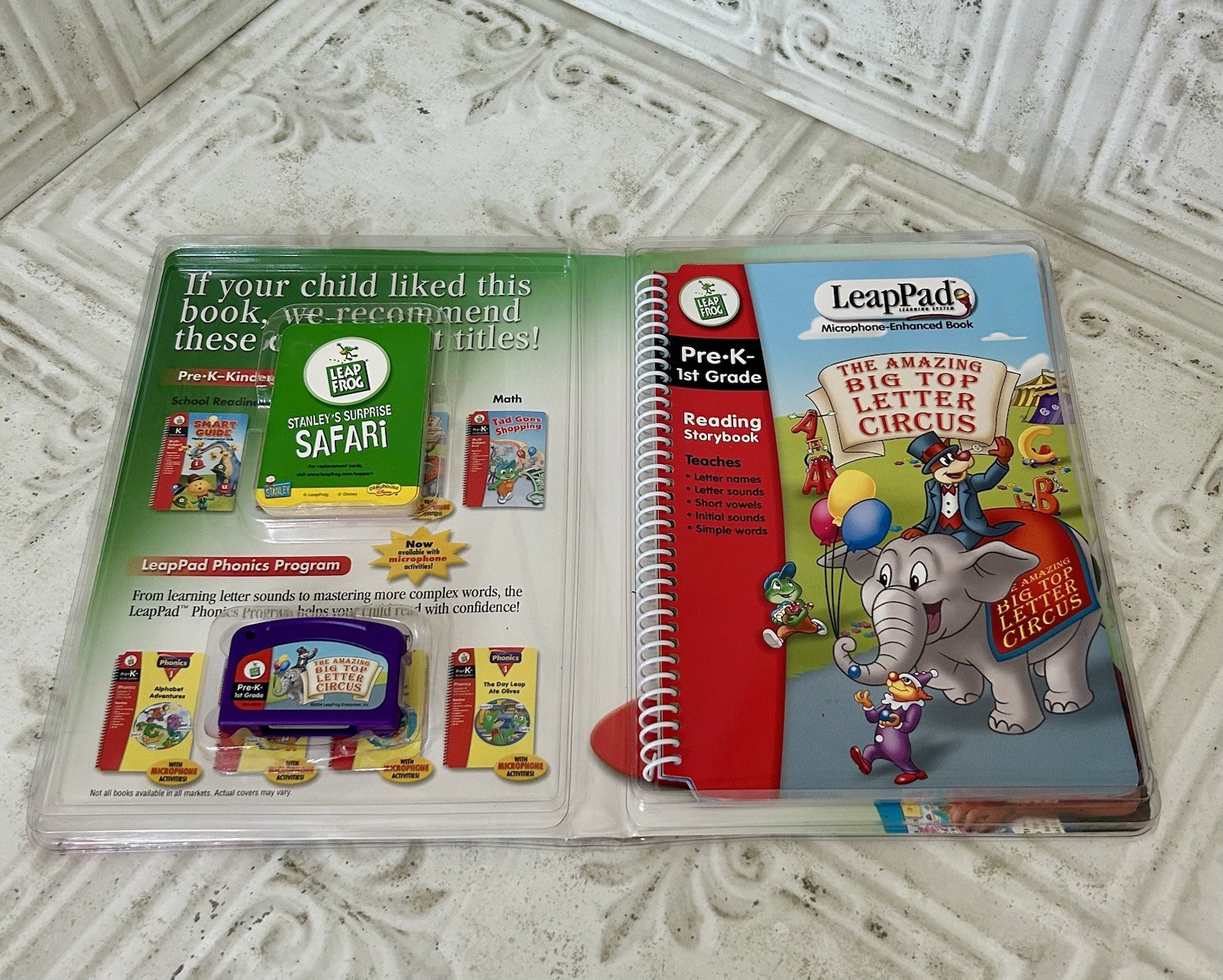 NEW Lot of 4 LeapFrog LeapPad Interactive Books Cartridges and Cards