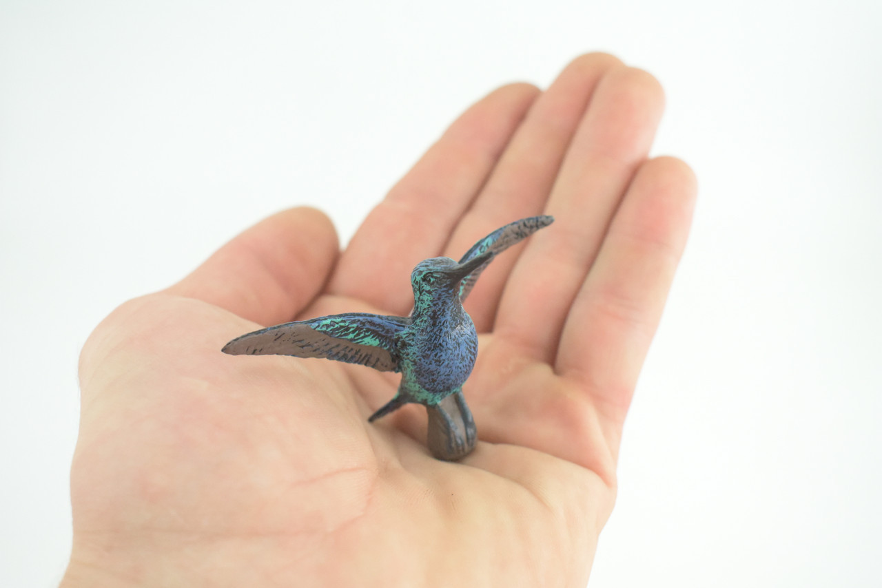 Hummingbird toy, Blue and Green, Realistic Bird Model, 2 3/4 Inches CH869 BB199