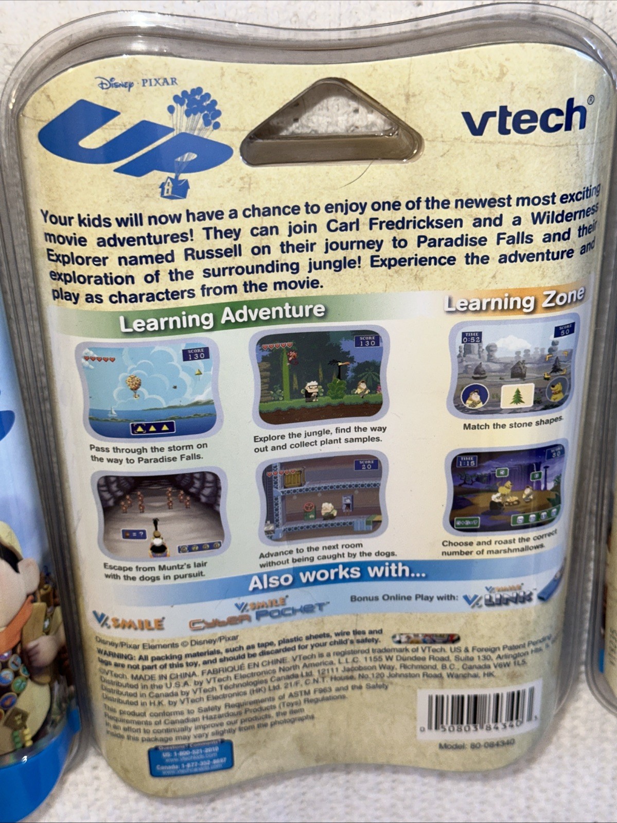 5x Vtech v-motion Disney Pixar Up 4-6 YEARS V.smile,v.smile cyber pocket pc