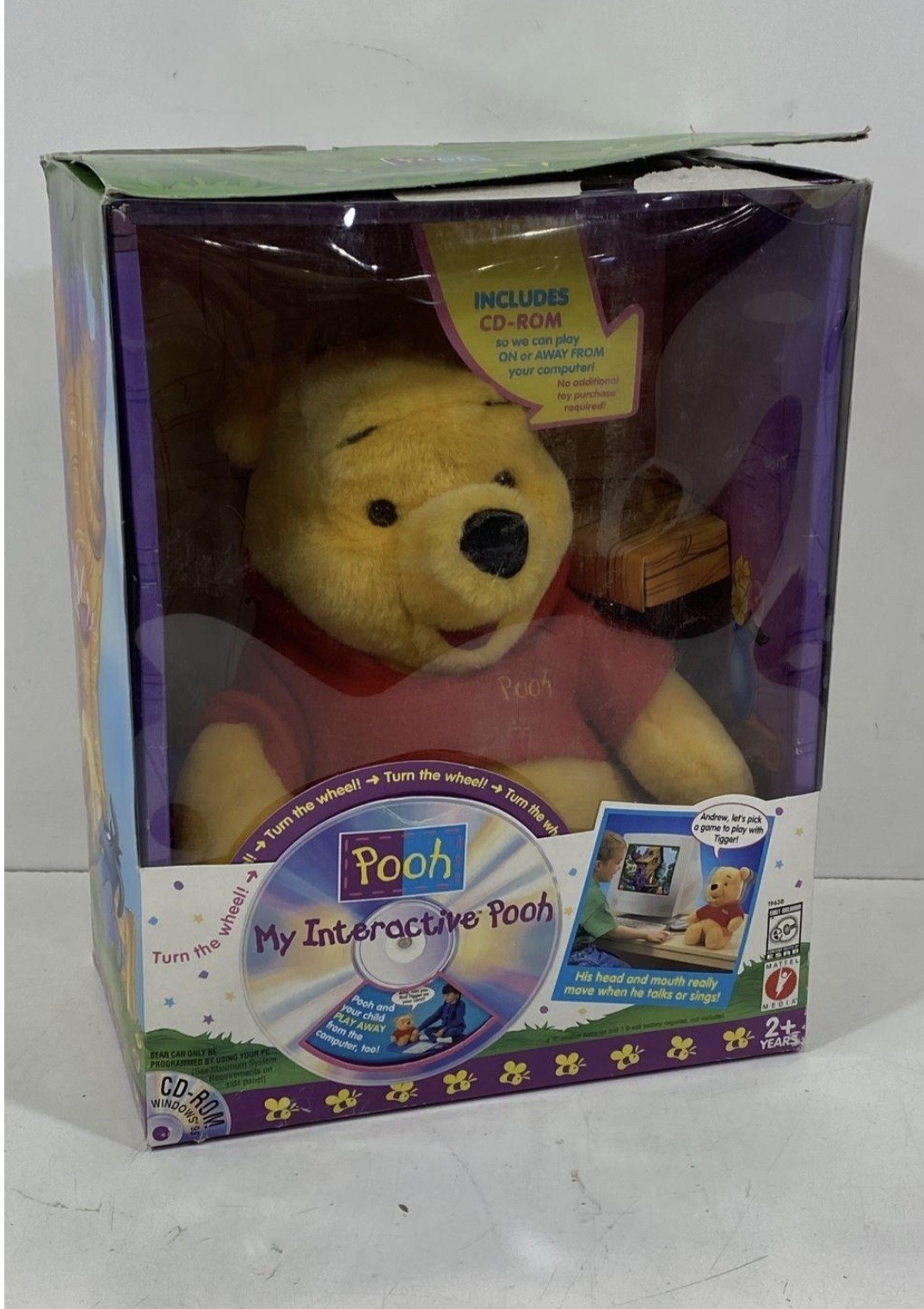 Mattel My Interactive Pooh Electronic Learning Toy Set Winnie the Pooh Plush CD…