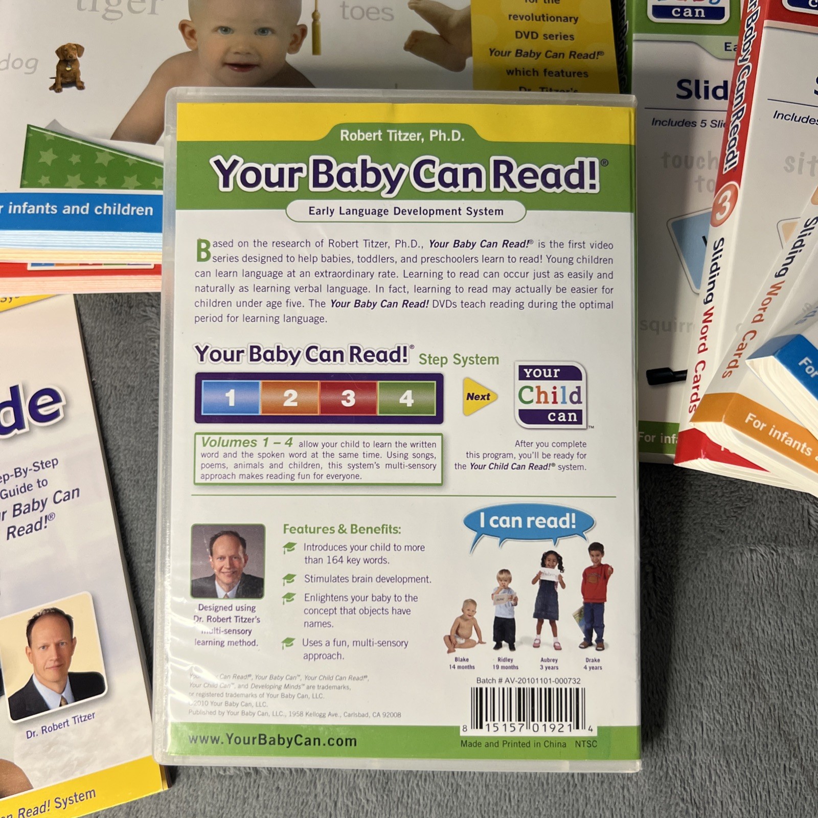 Your Baby Can Read Early Language Development System DVD Books Cards Complete