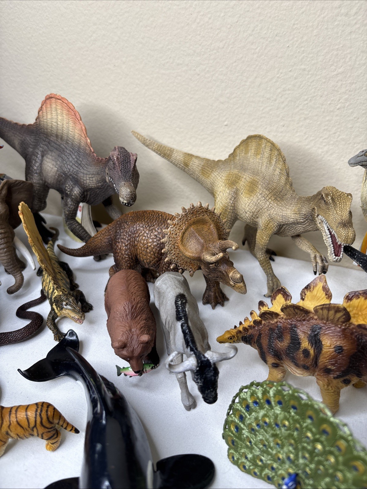 Lot of 88 Safari Ltd Schleich Dinosaur Forest Jungle Wildlife Collectible Models