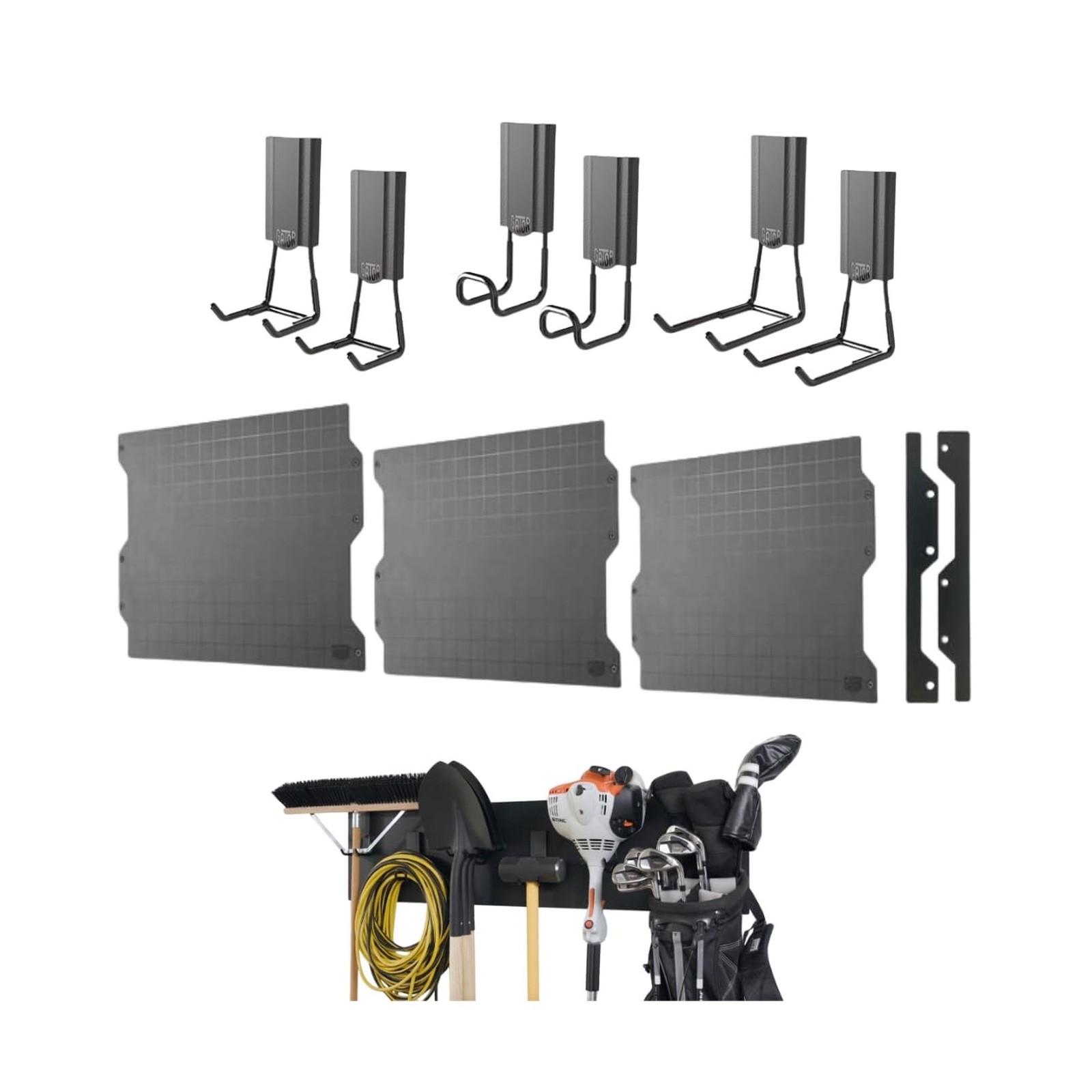 Gator Magnetics Wall Storage & Organization Kit – Includes (3) 16.7… Fas