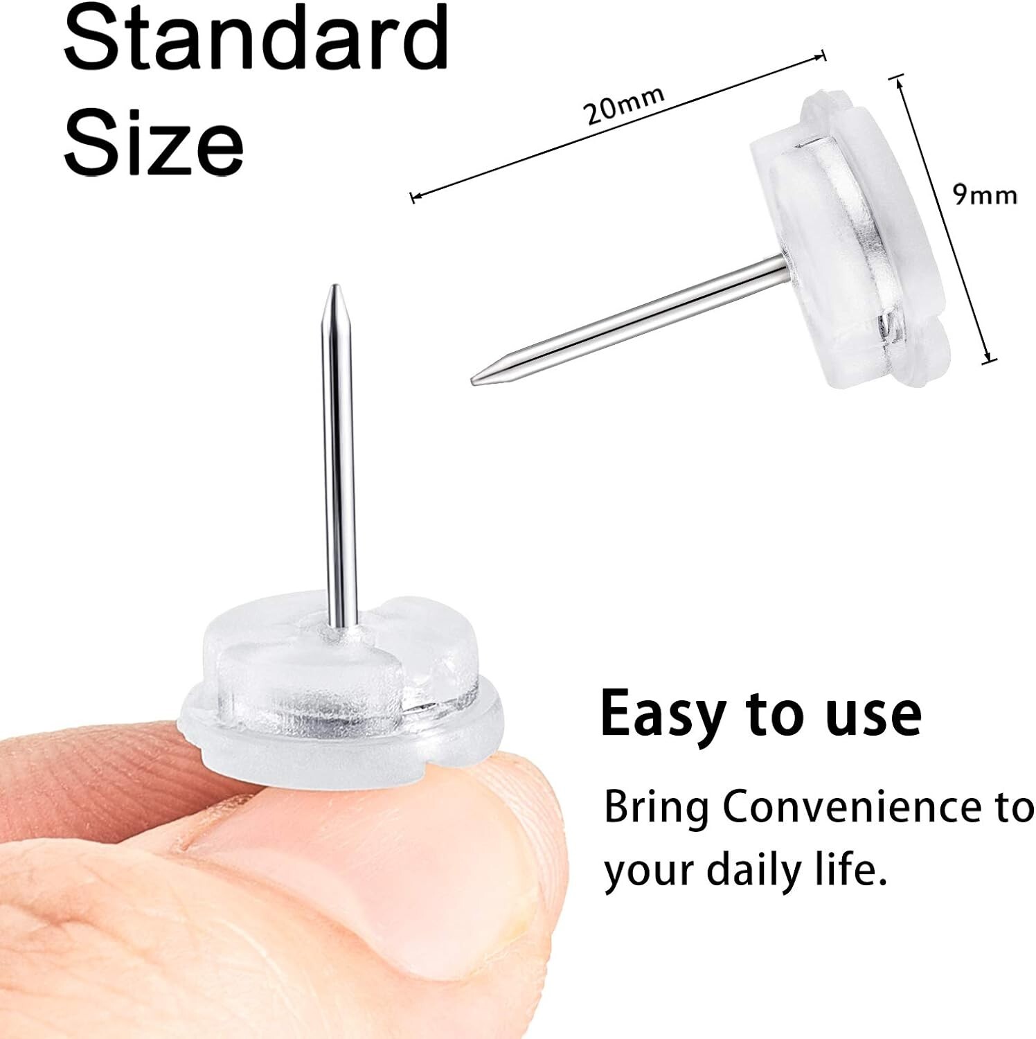 Reusable Magnetic Pushpins – 50 Nickel-Plated Photo and Poster Holders