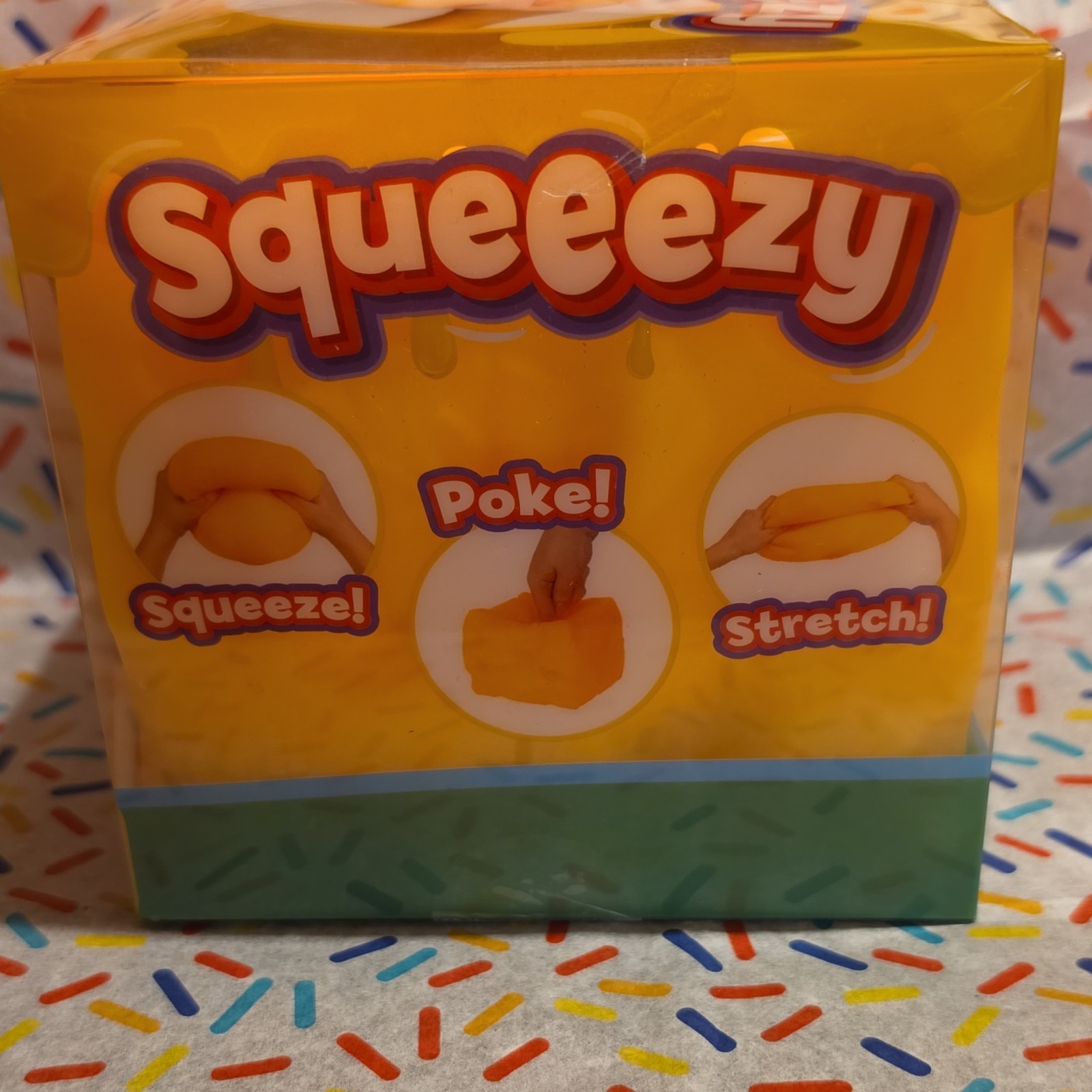 Sunny Days Yellow Tactile Squeezy Squeeze Toy Age Level 4-7 Years MPN 571065