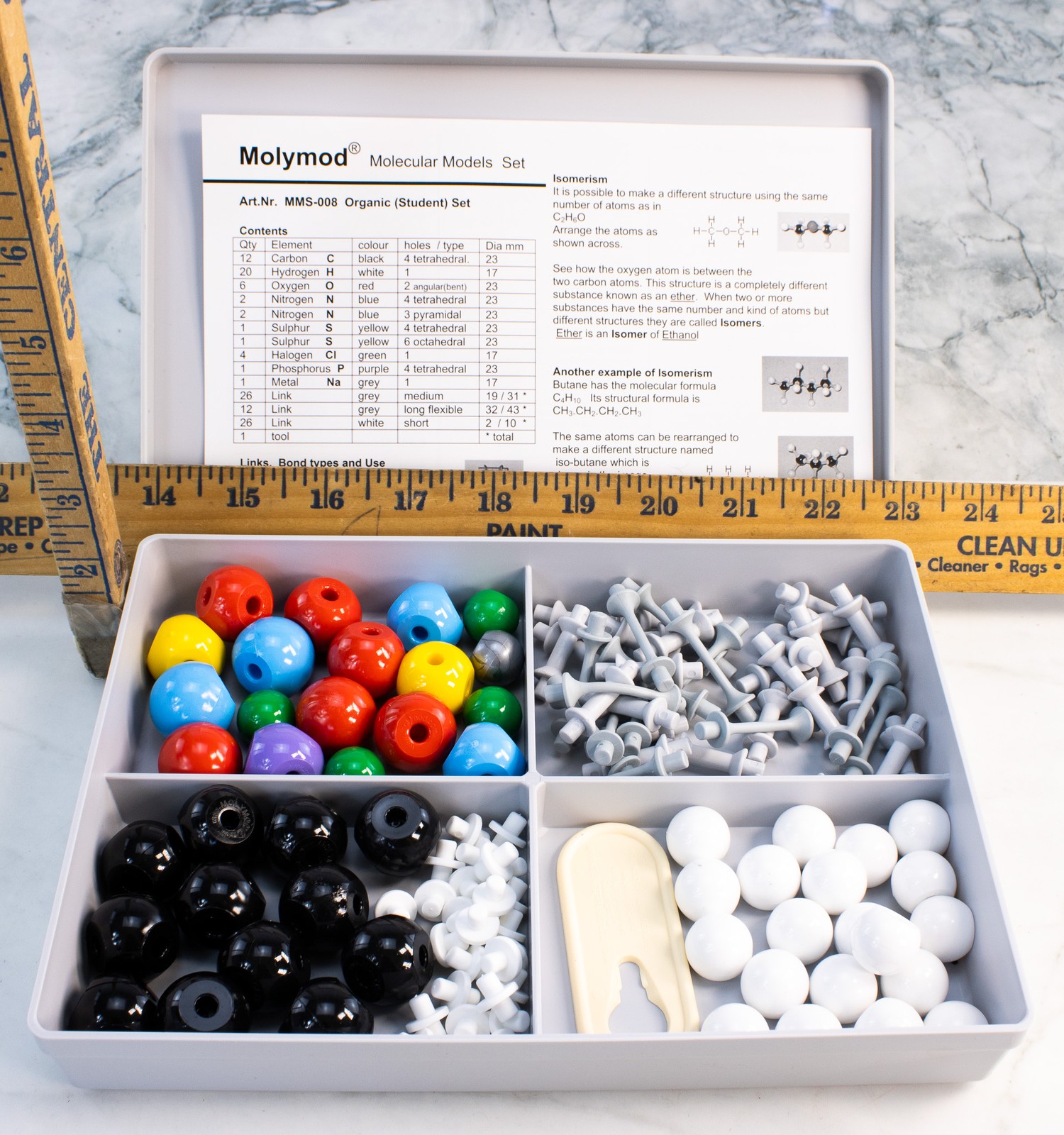 Molymod MMS-008 Organic Chemistry Molecular Model Student Set Complete England